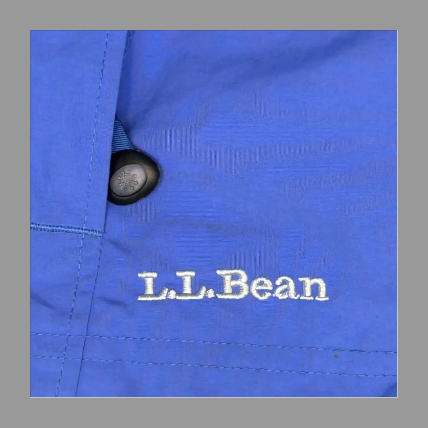 L.L.Bean ナイロンジャケットブルー L の画像 4