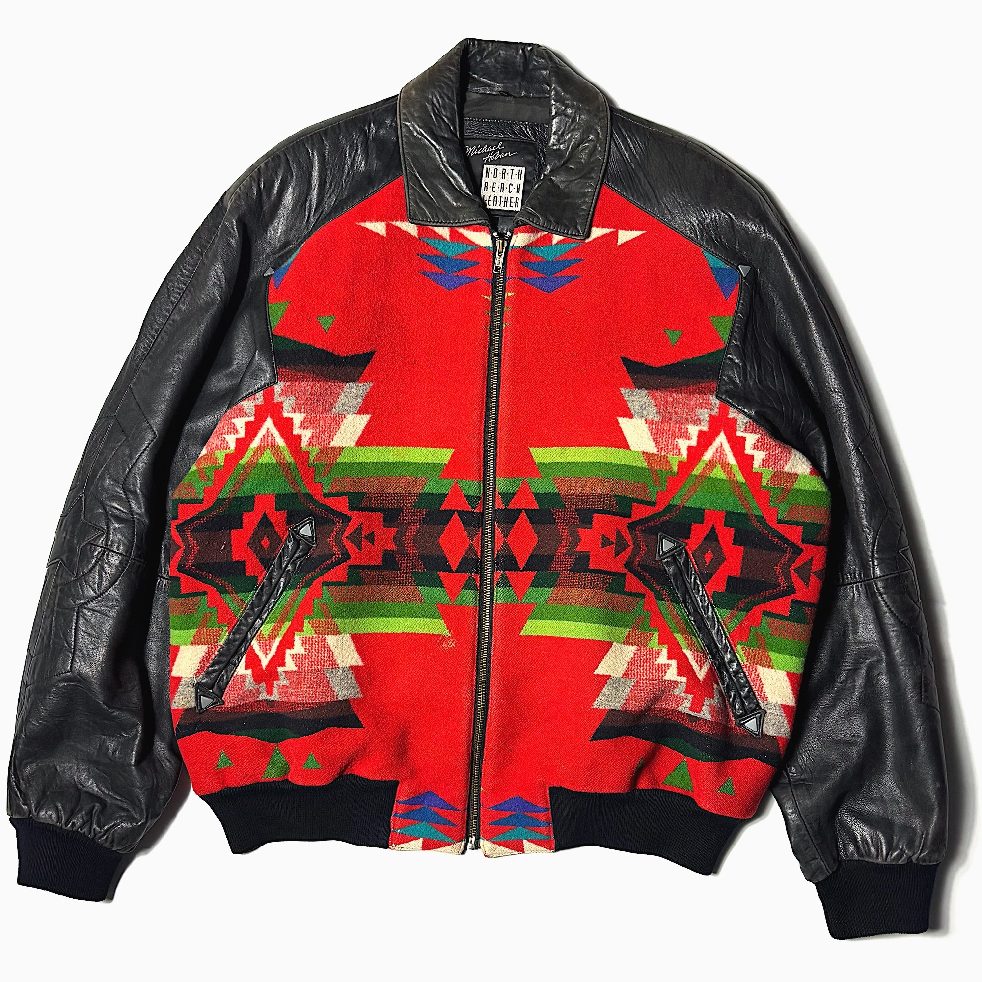 Vintage 90's【NORTH BEACH LEATHER】Leather Jacket