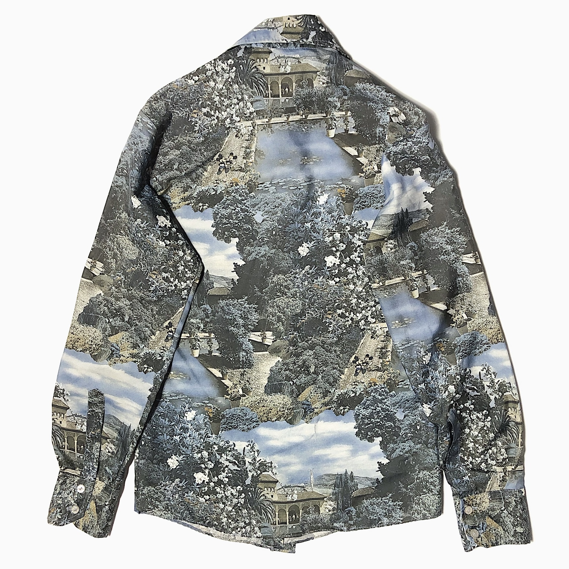 Vintage 70's【KENNINGTON】"Mickey ＆ Minnie" Polyester Shirt の画像 2