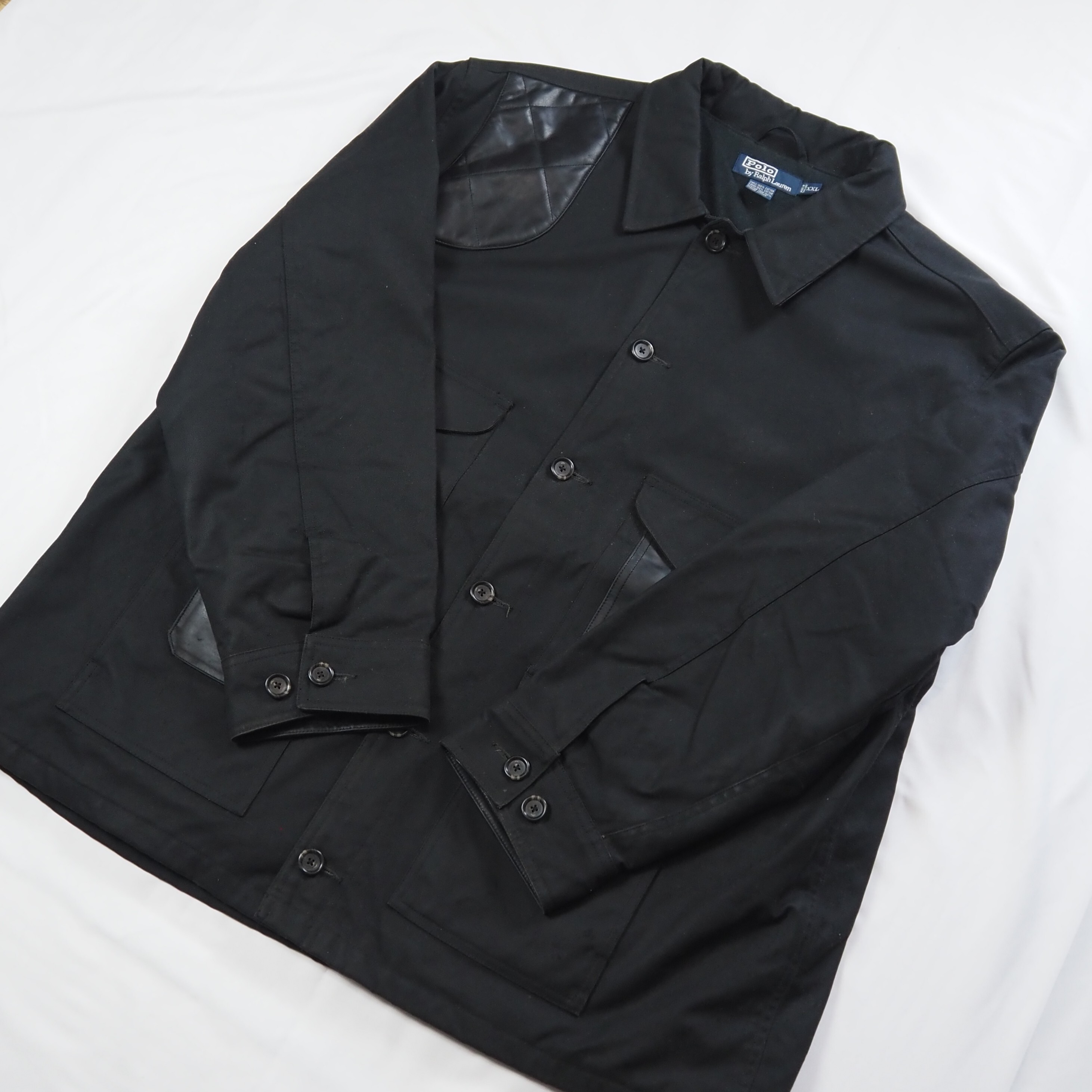 【9/23 20:00入荷】90's Ralph Lauren ハンティングジャケット ブラック の画像 11