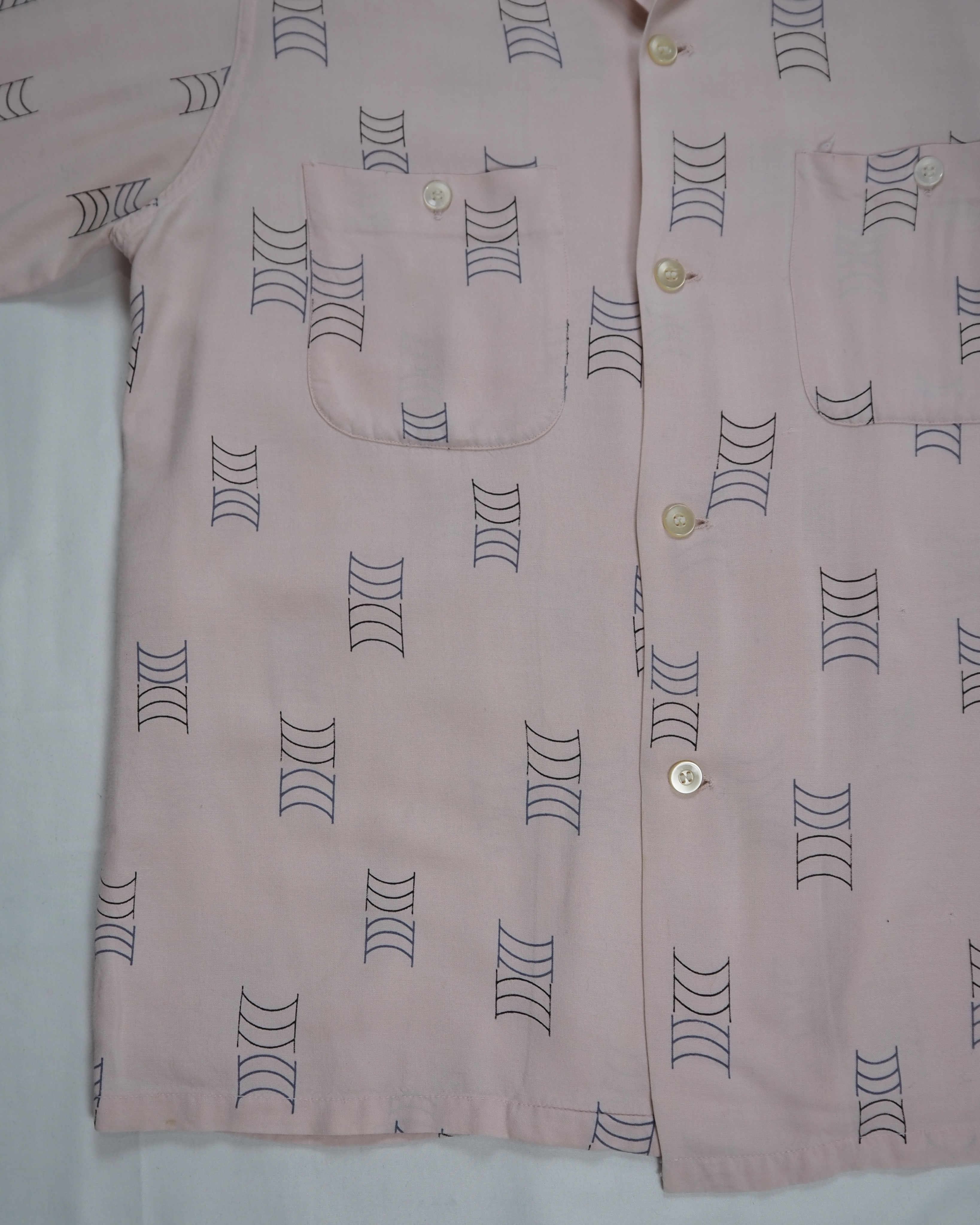 50’s Towncraft レーヨンシャツ ピンク Sサイズ の画像 11