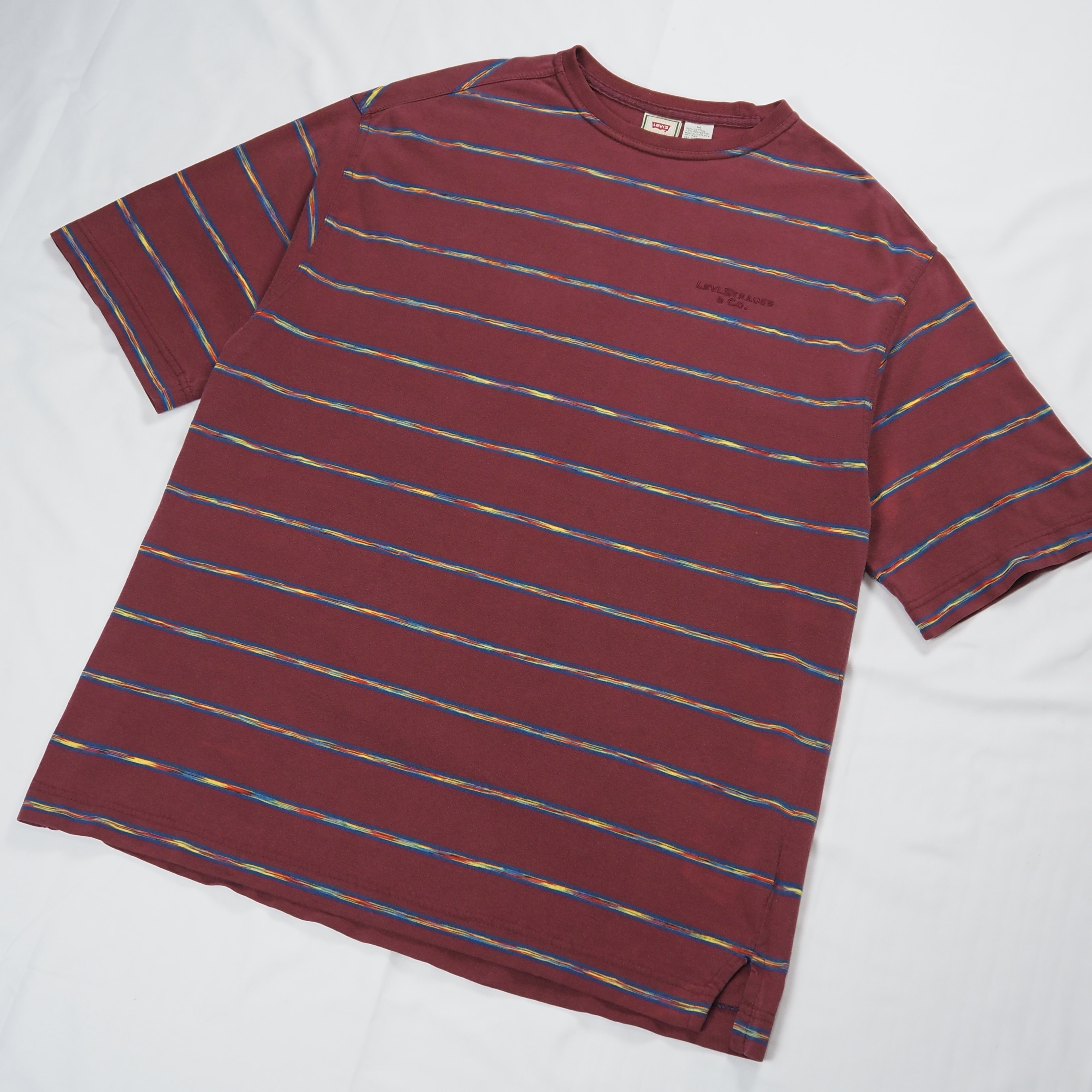 Levi’s ボーダーTシャツ ワインレッド の画像 2