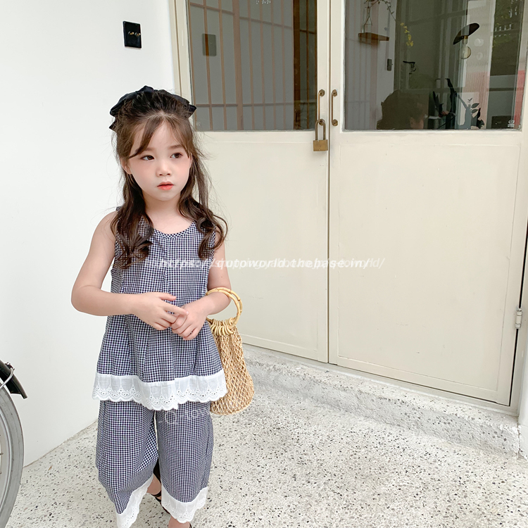 90 140 2点セット トップス パンツ セットアップ レース 韓国子供服 子供服 女の子 Q Toworld キュートワールド 子供服 メール便は何点でも送料の合計は280円
