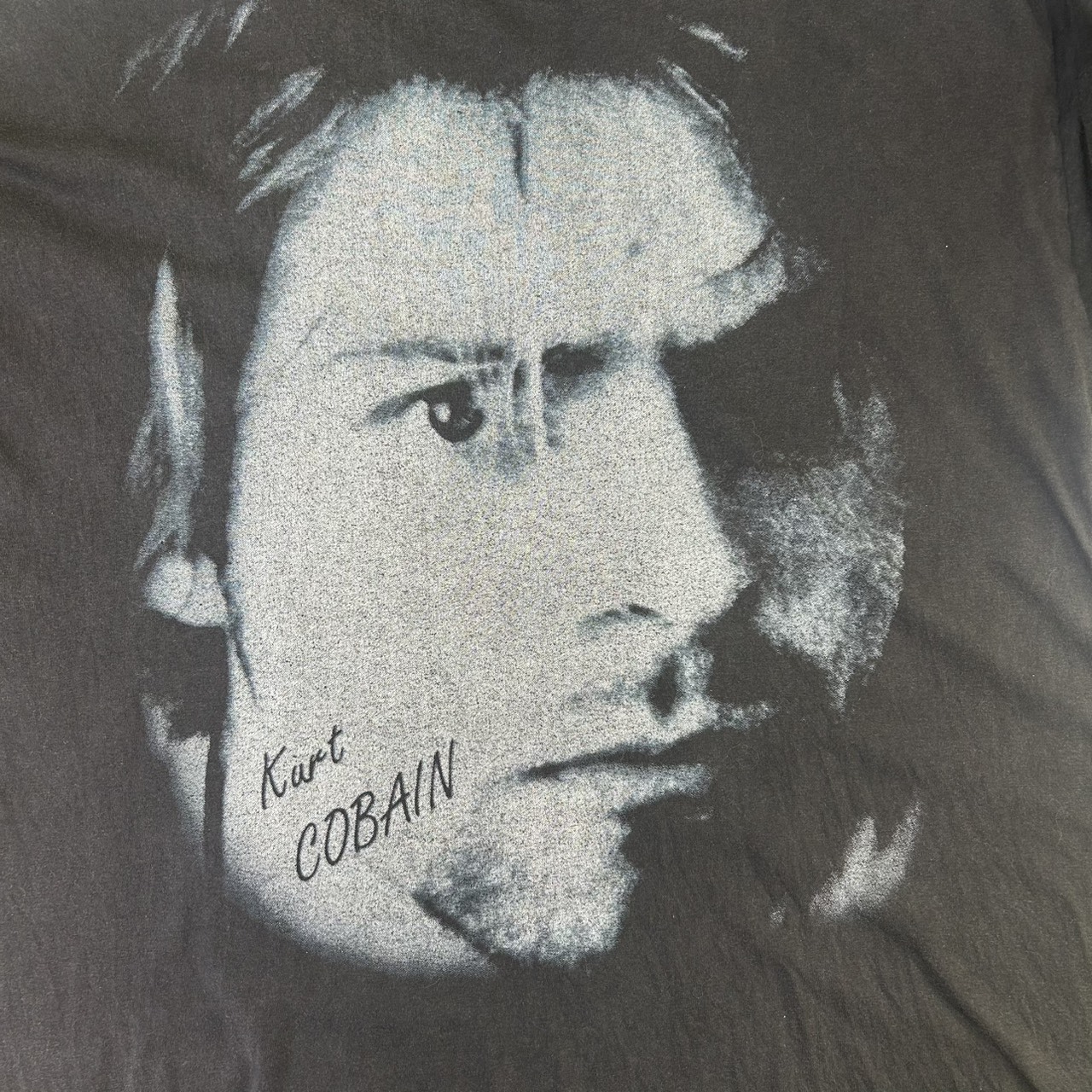 Kurt Cobain BOOTLEG フォトプリント Tシャツ Nirvana グランジ ロック ブラック Fits XL の画像 4