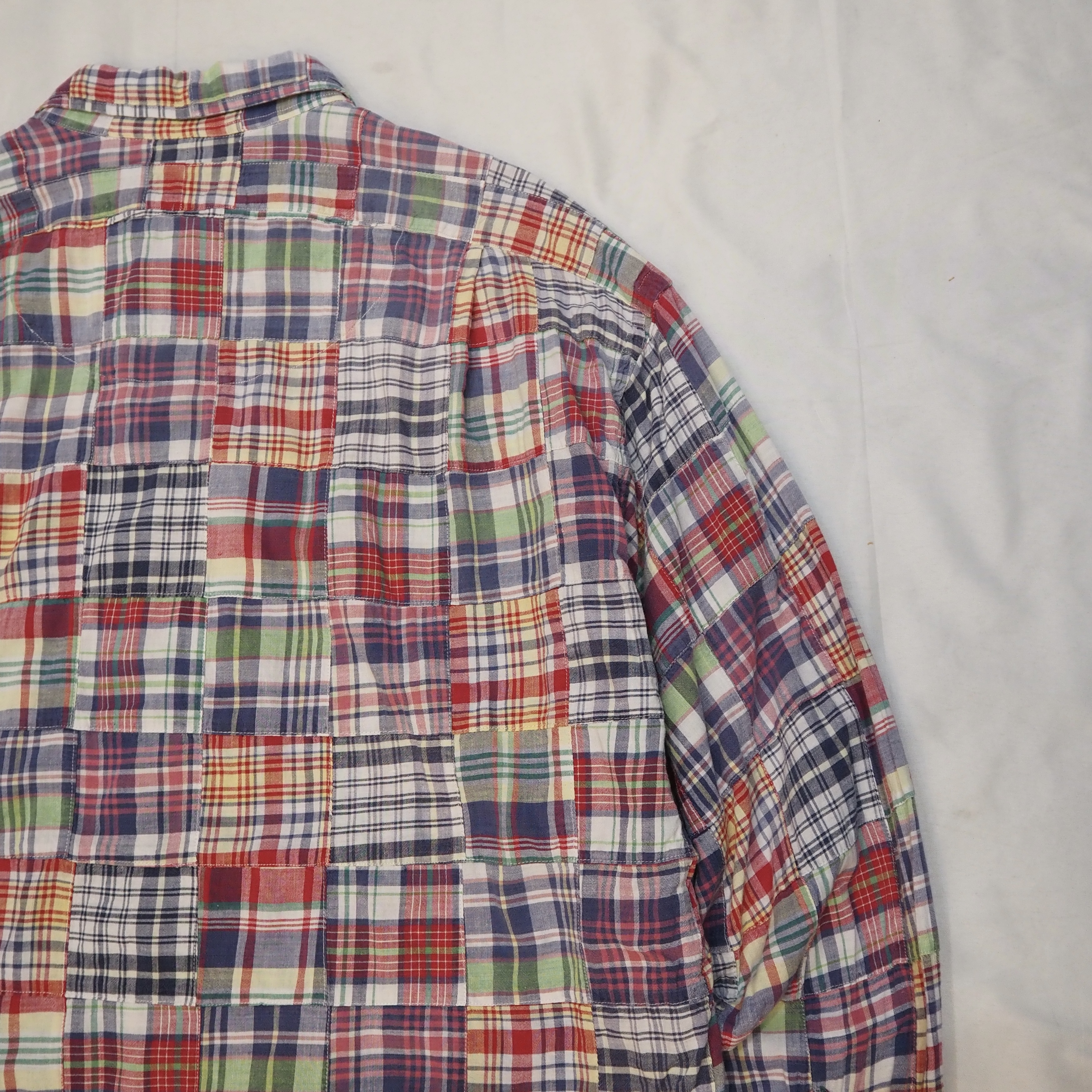 90’s Ralph Lauren パッチワークシャツ Size XL の画像 12