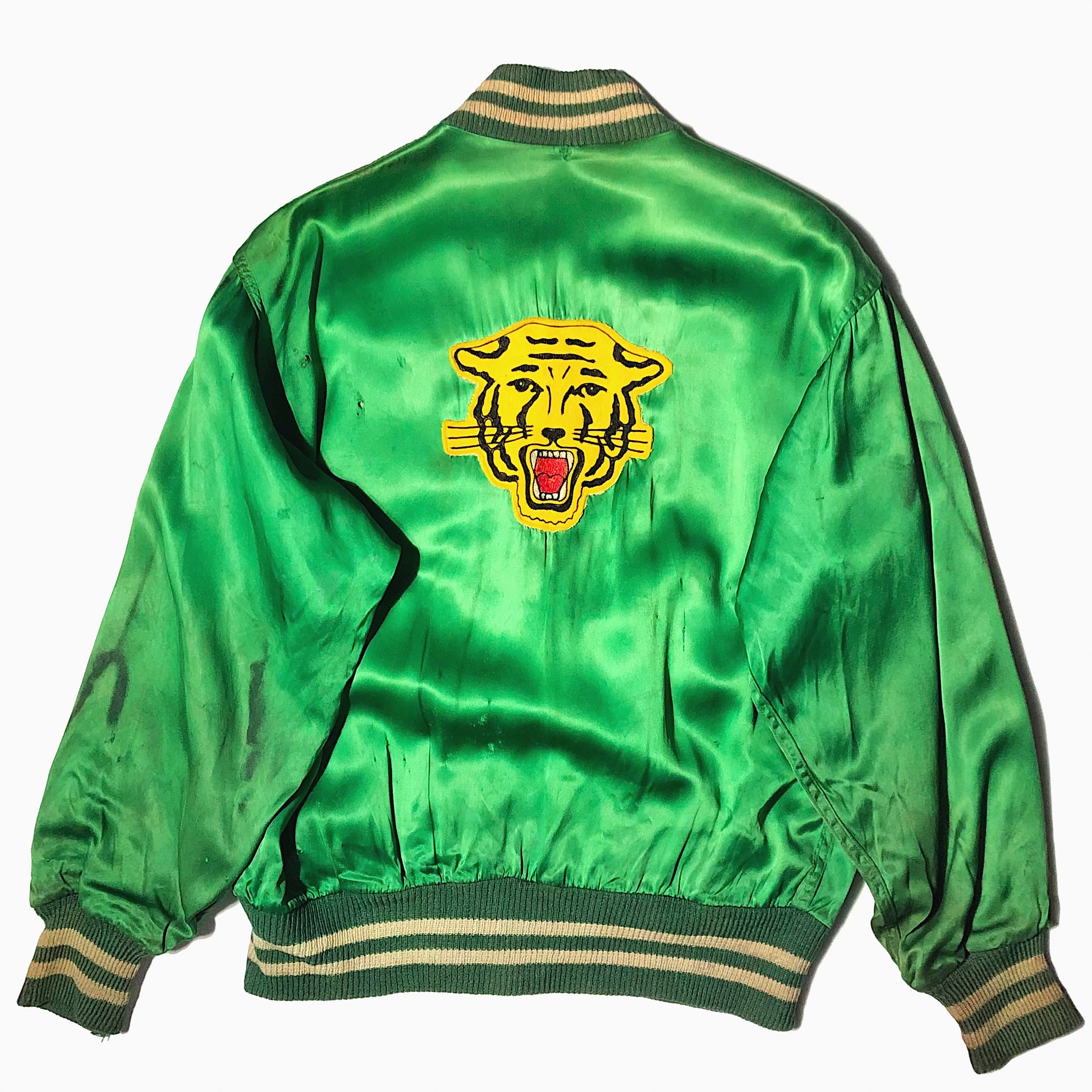 Vintage 50's【Powers ATHLETIC WEAR】Grunge Satin Jacket の画像 2