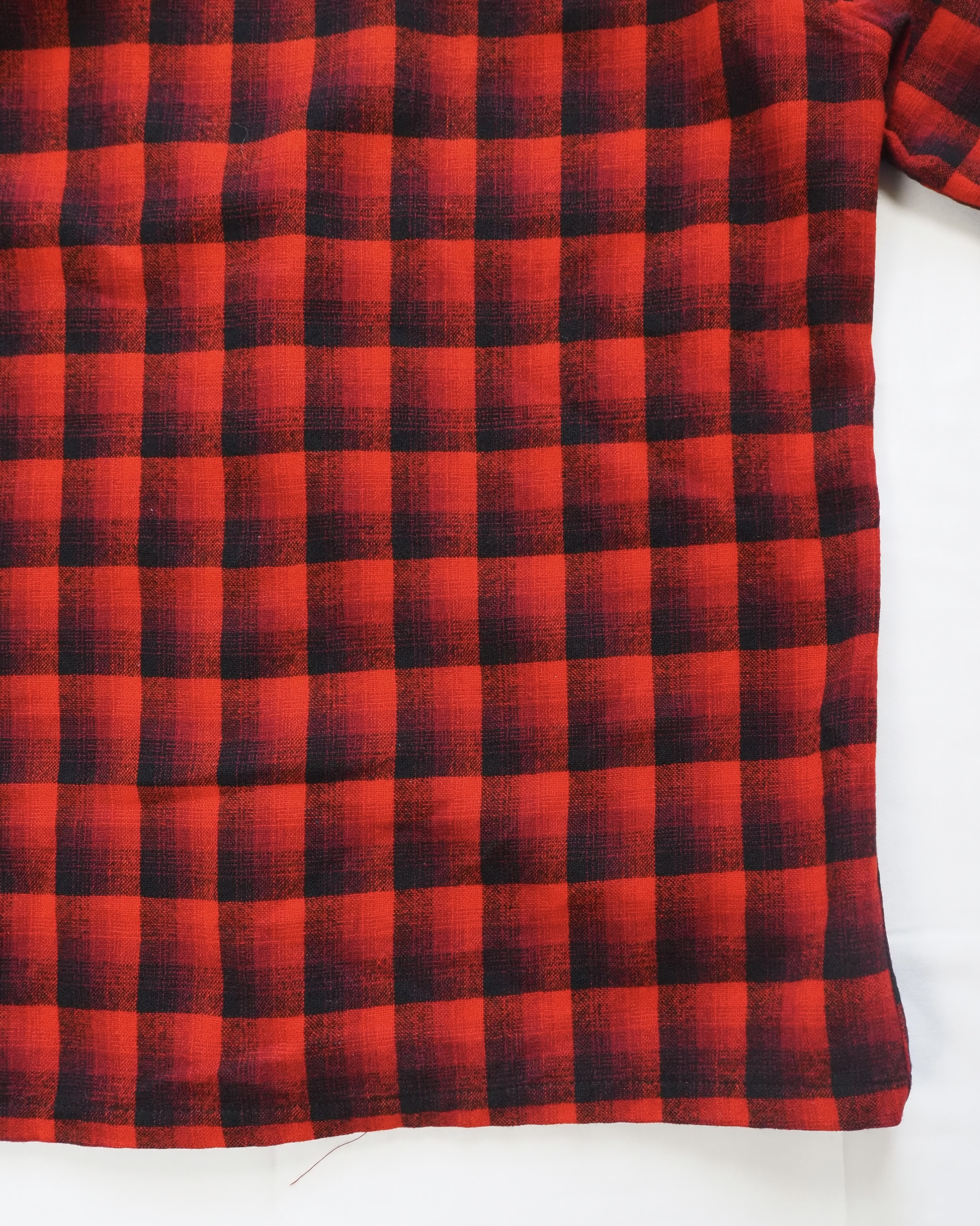 【VCM入荷】50’s Pendleton ウールシャツ オンブレチェック レッド×ブラック の画像 19