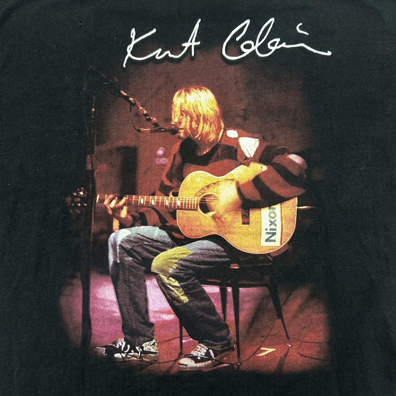 Kurt Cobain Photo Print Graphic Vintage Fits XL の画像 3