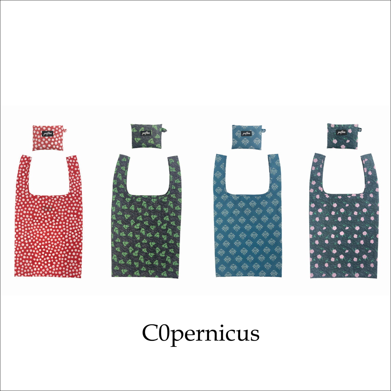 コンビニサイズのエコバック 軽くてコンパクトな柄エコバッグ Pofba ポフバ 浜松雑貨屋 C0pernicus C0pernicus コペルニクス 浜松雑貨屋