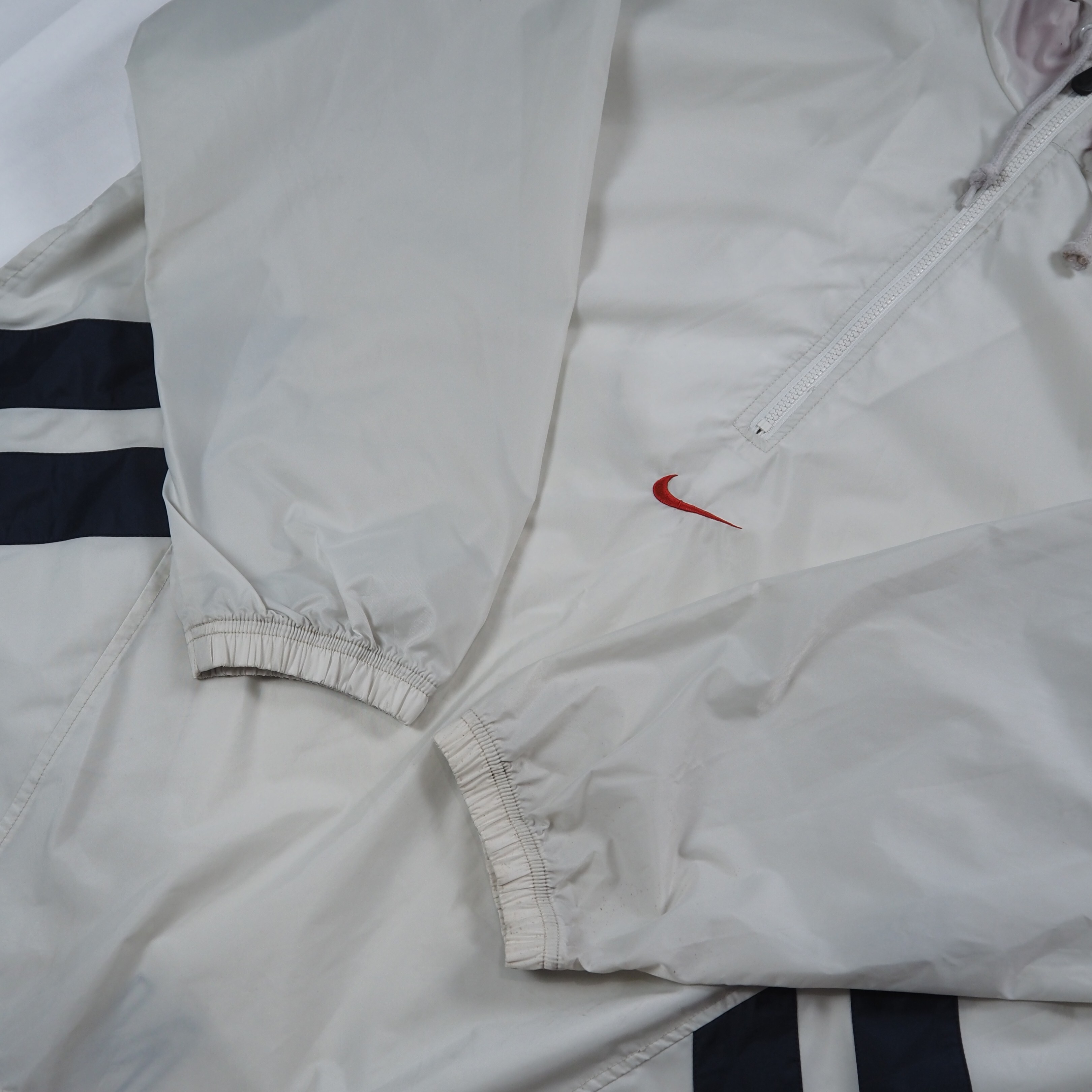 90's NIKE ナイロンアノラック センタースウォッシュ XL の画像 11