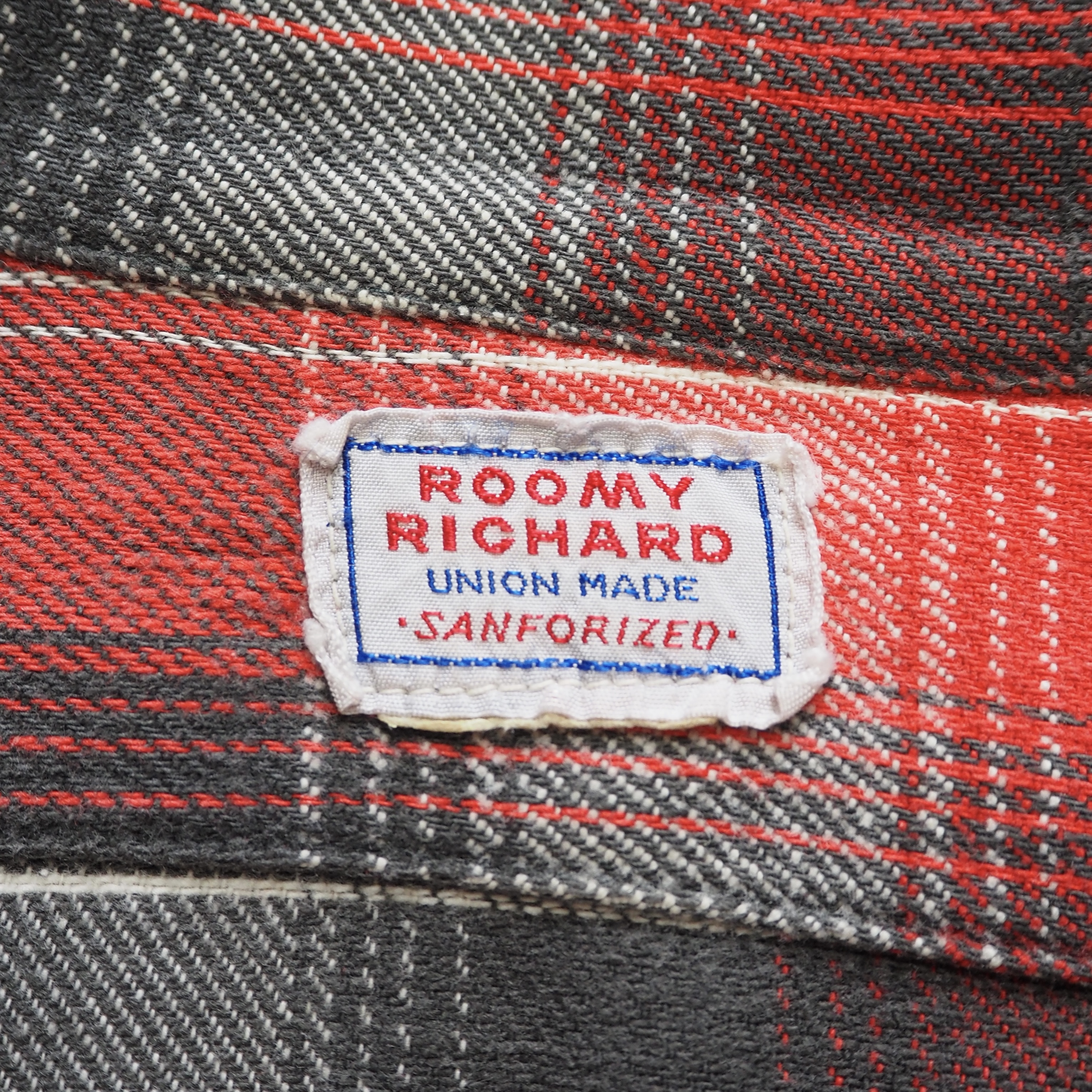 50’s Roomy Richard マチ付きヘヴィフランネルシャツ の画像 3