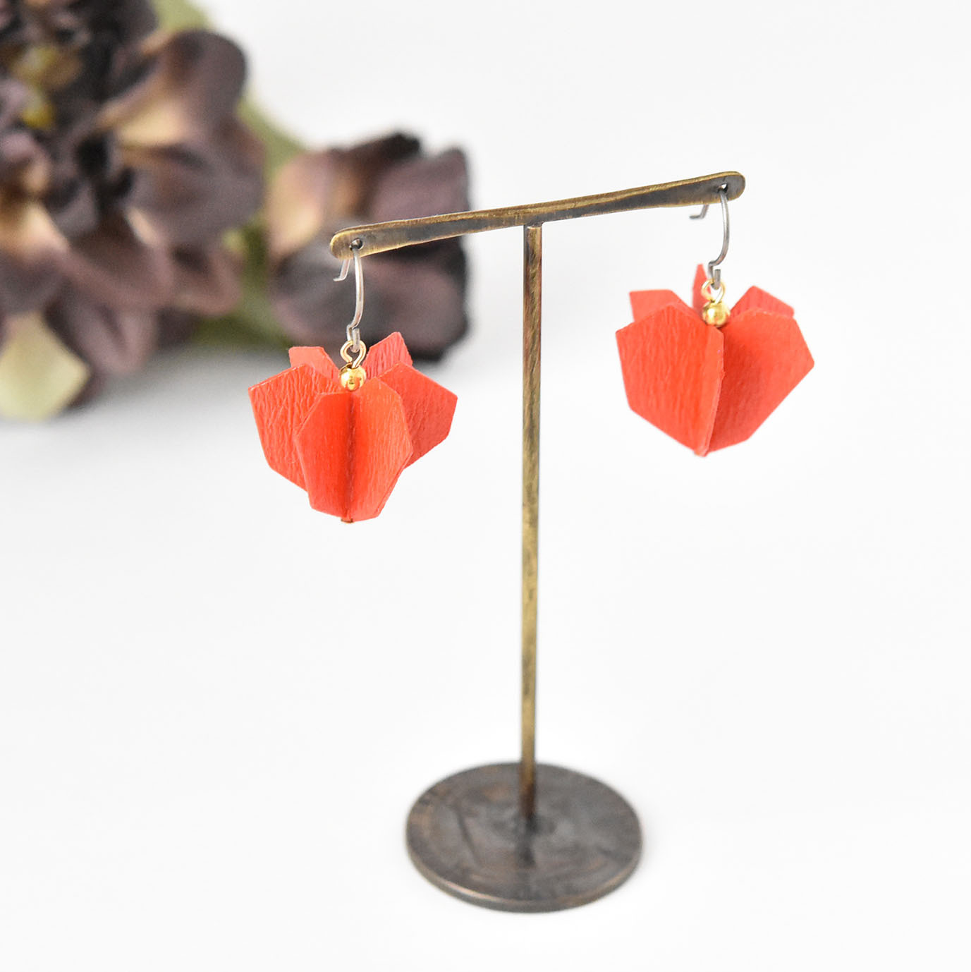 ホオズキ紙ピアス イヤリング コトエリ