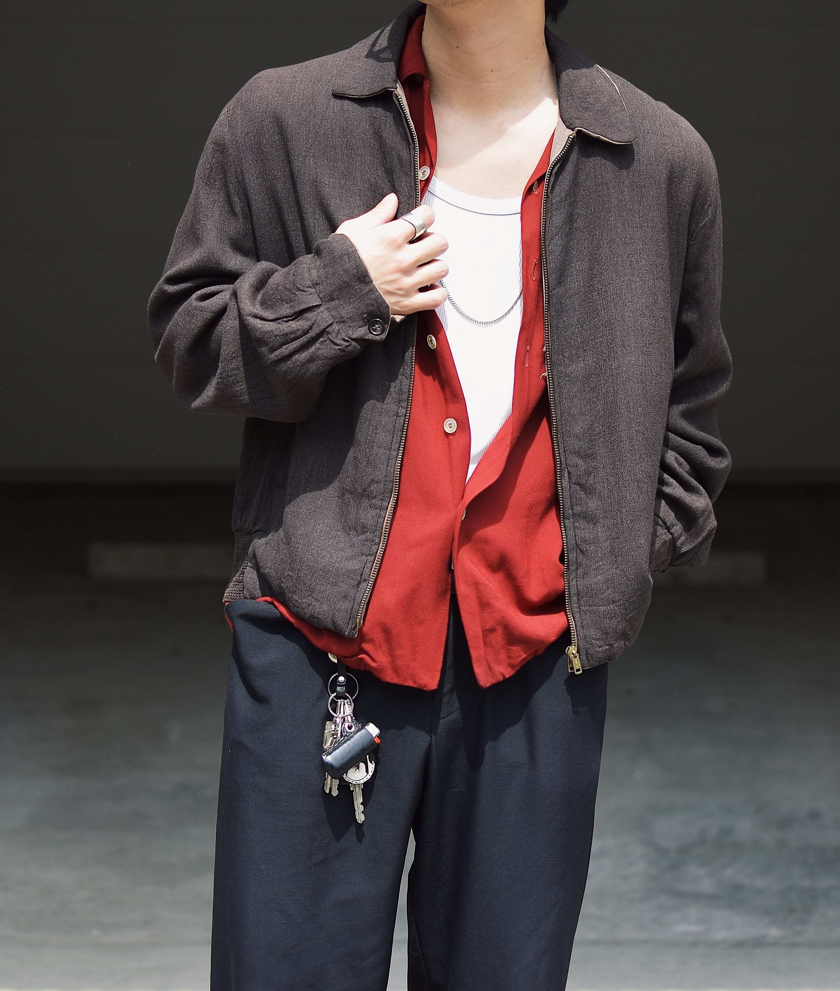 Vintage 50's【Mac Phergus】Open Collar Rayon Shirt の画像 4