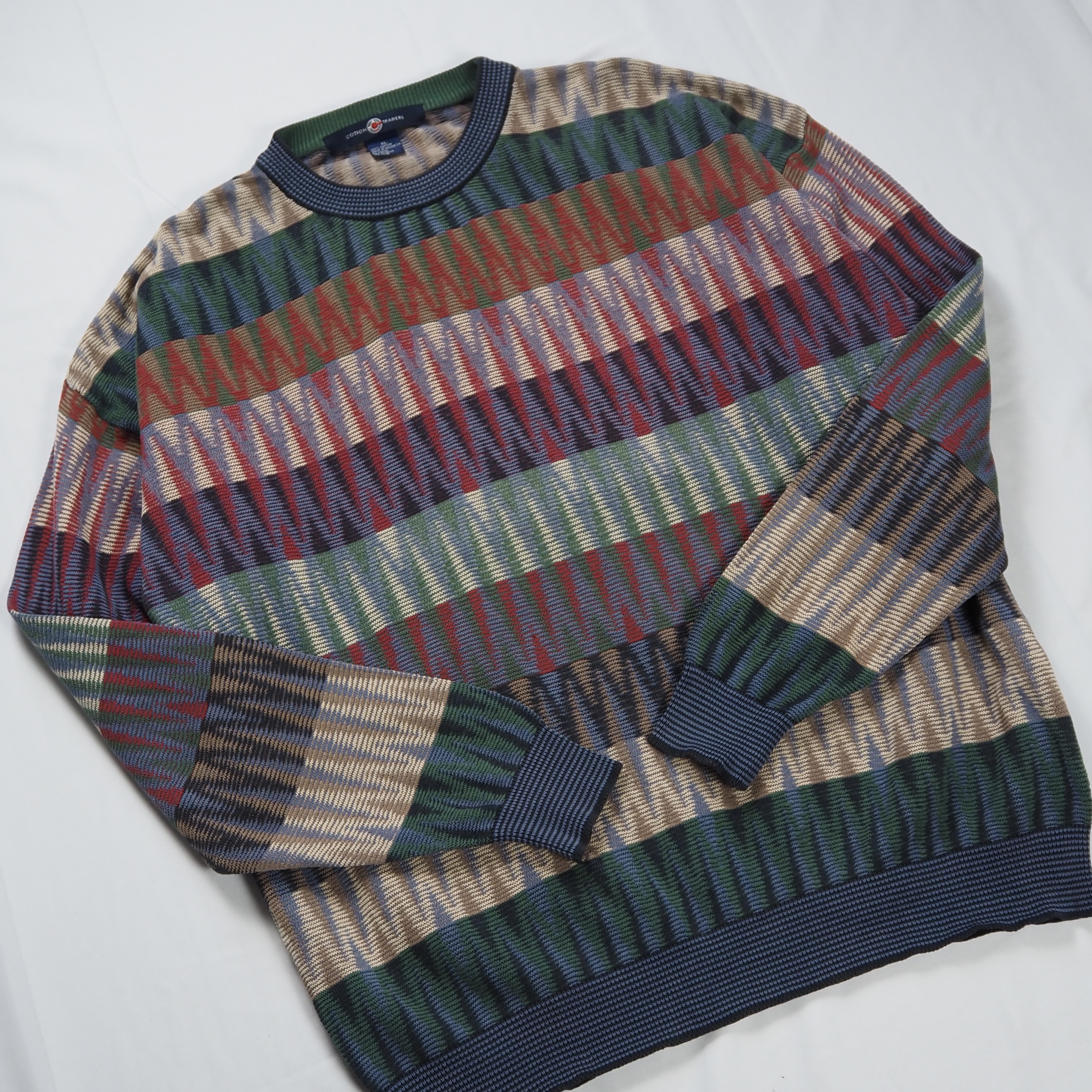 90’s Cotton Traders ニット XL の画像 3