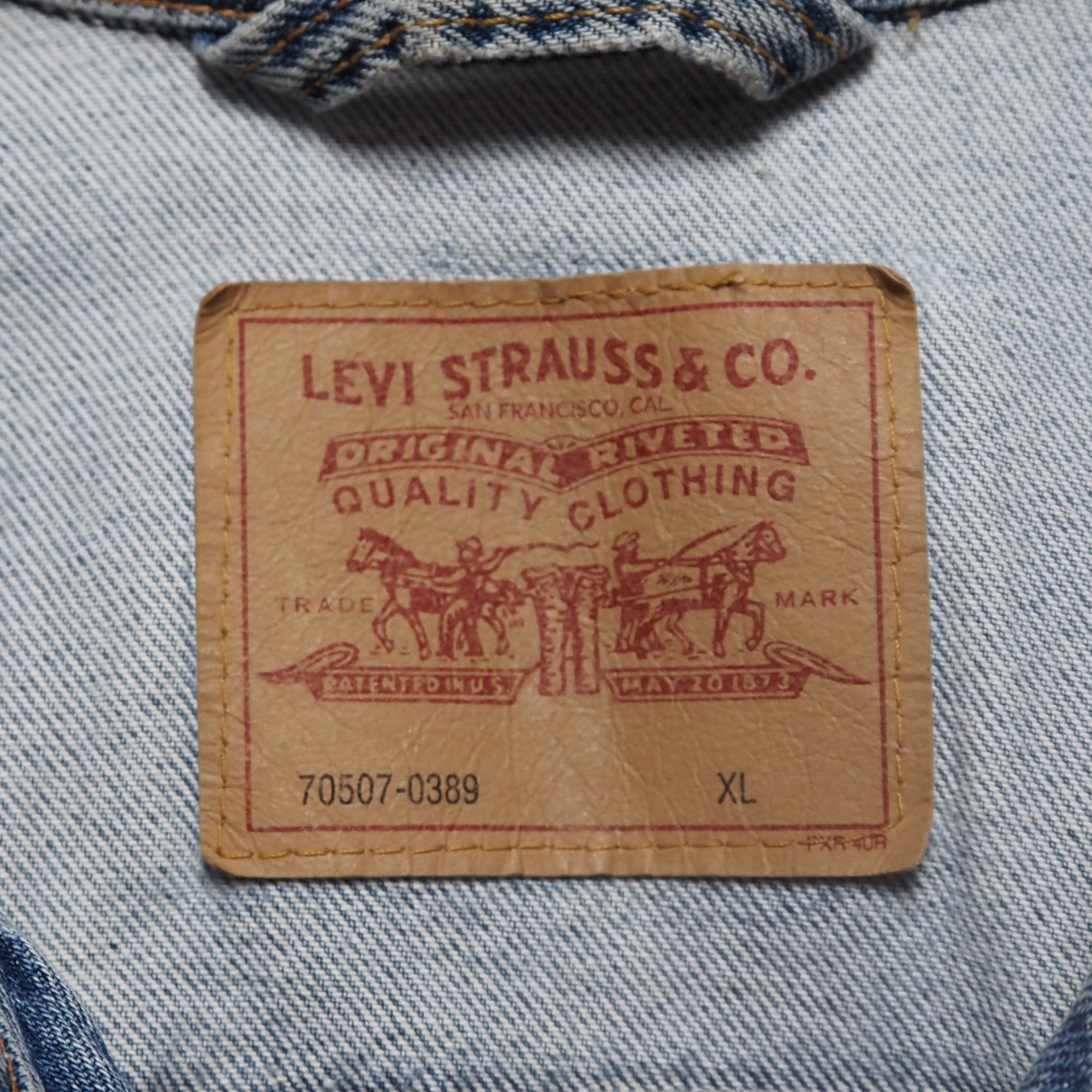 90’s Levi’s 70507 デニムトラッカージャケット XL アメリカ製 の画像 8
