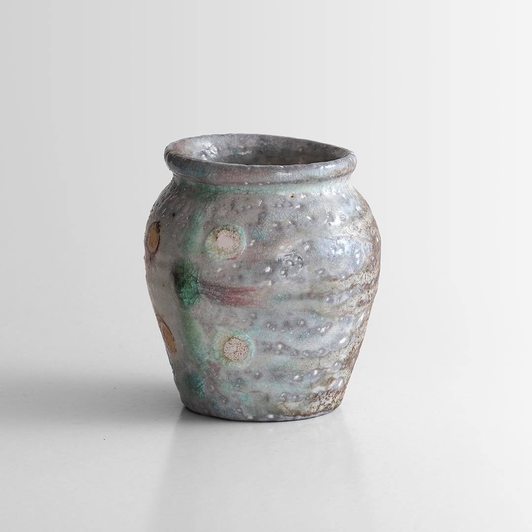 白磁小壺 竹下鹿丸 White Porcelain Vase Gallery Hanna Shopping