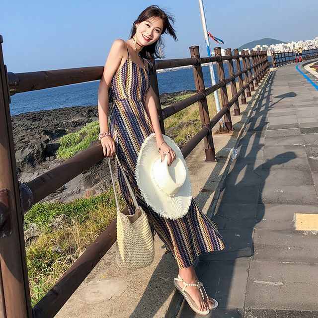 バックリボンストライプワンピース ワンピース ストライプ キャミワンピース マキシロング丈 シースルー バックシャン フェミニン きれいめカジュアル カジュアル リゾート バカンス 海 プール 夏 春 Op 0906 Y Happy Orurea ハッピーオルレア バックリボンストライプワンピース ワンピース ストライプ キャミワンピース マキシロング丈 シースルー バックシャン フェミニン きれいめカジュアル カジュアル リゾート バカンス 海 プール 夏 春 Op 0906 Y Happy Orurea ハッピーオルレア