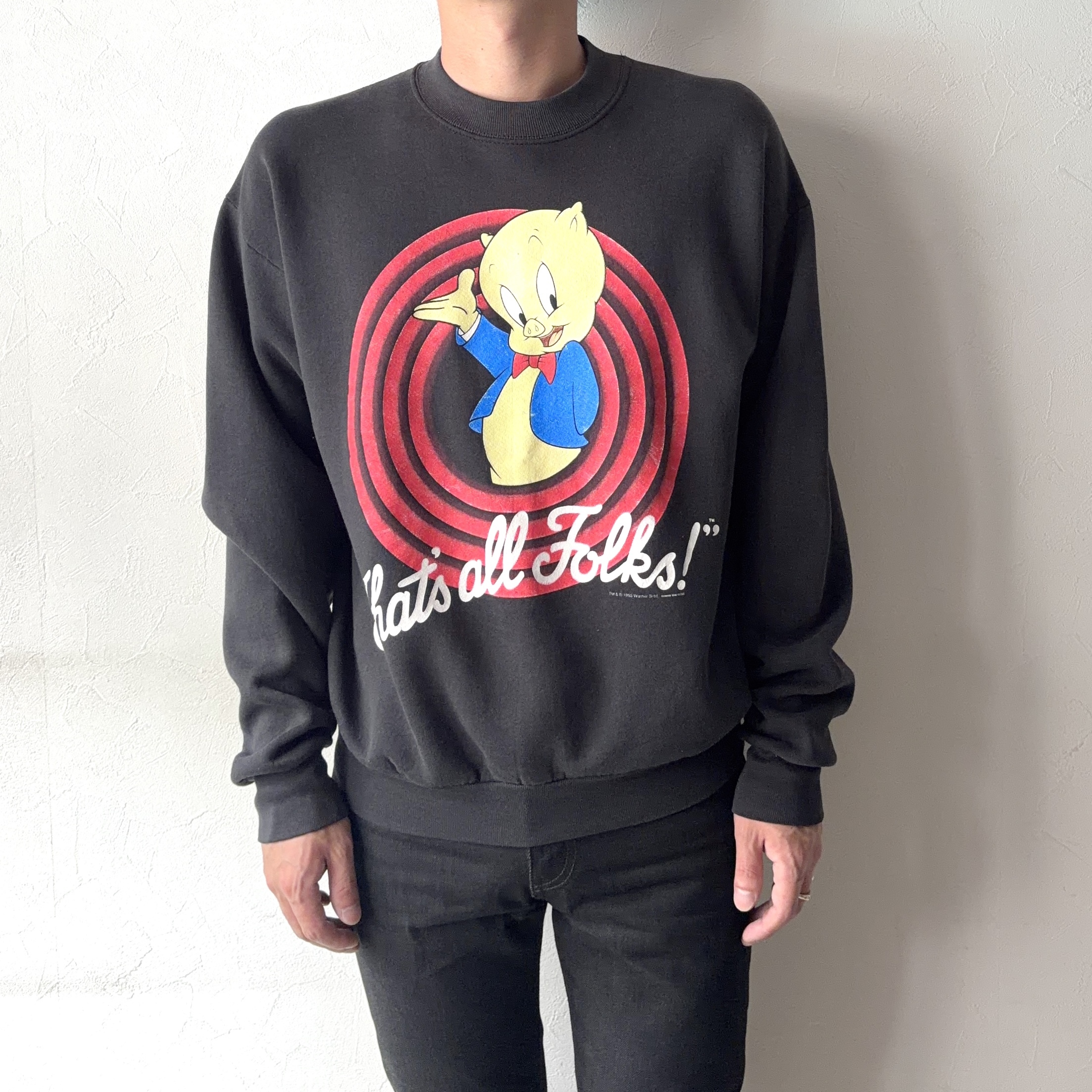 Vintage 90's【FRUIT OF THE LOOM】"That's all Folks!" Sweat の画像 3