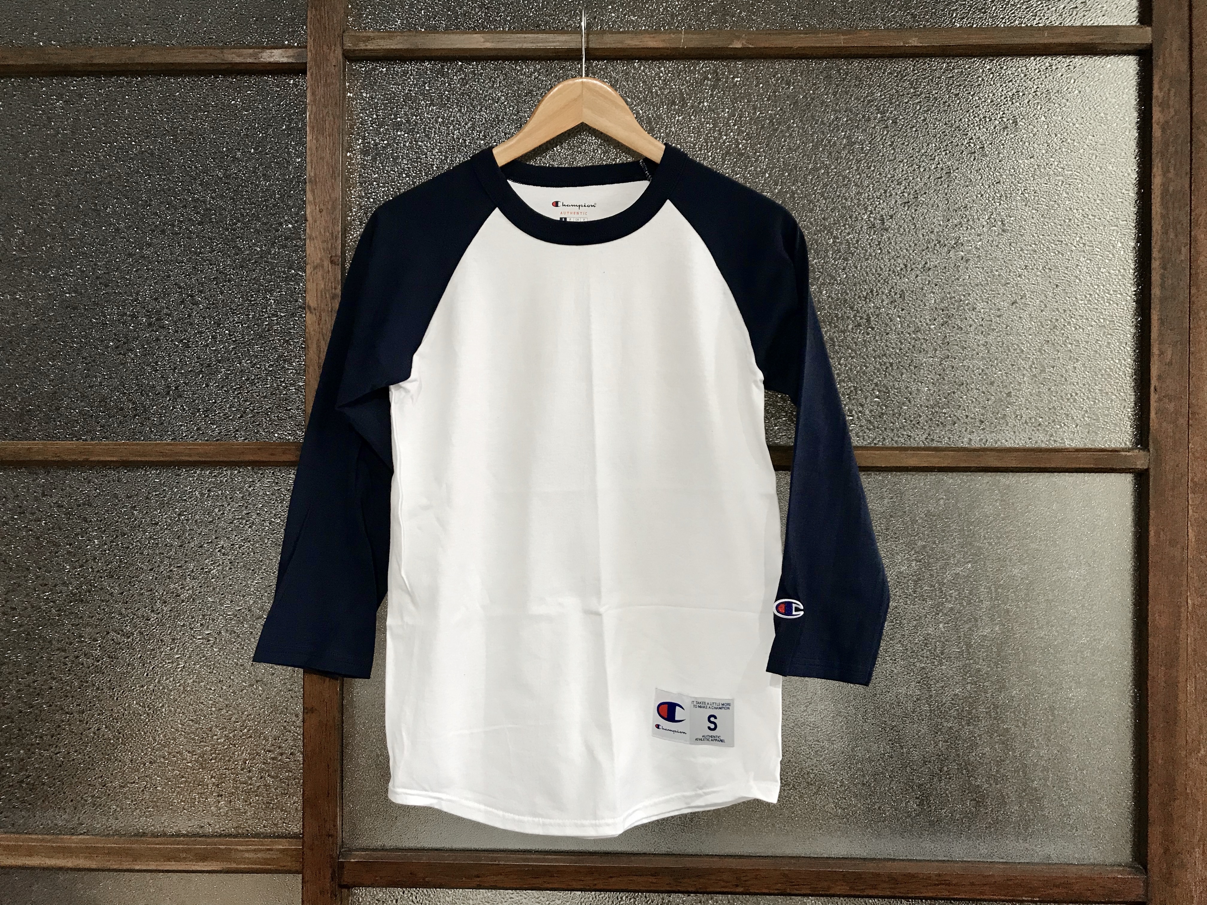 champion raglan baseball tee