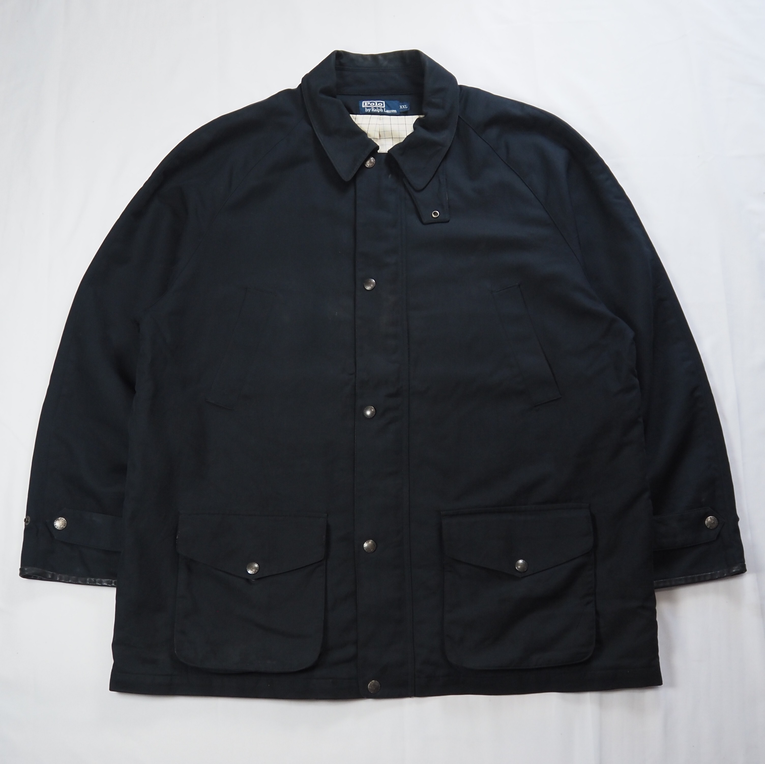 【9/23 20:00入荷】90's Ralph Lauren ハーフコート ブラック