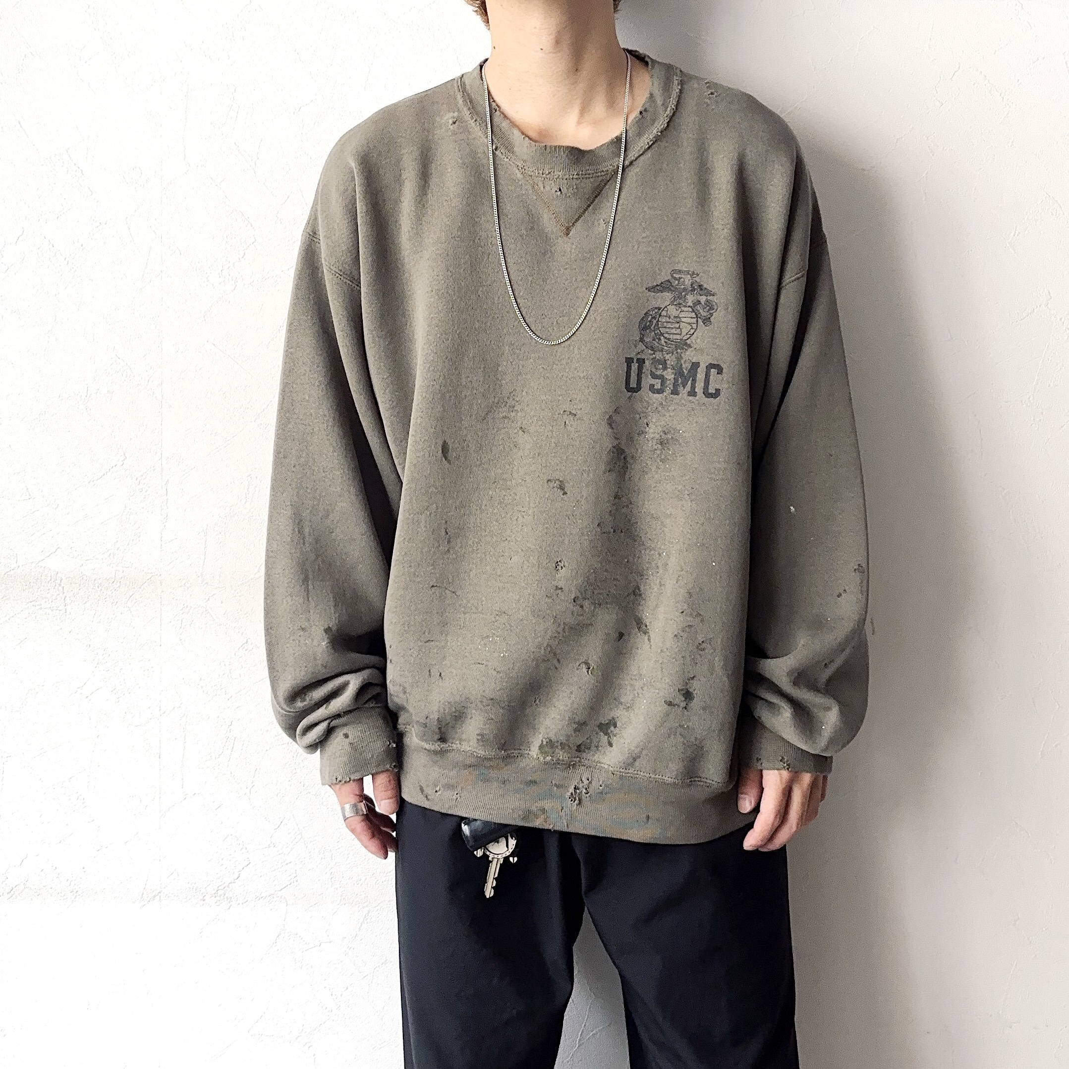 Vintage 90's【SOFFE】"USMC" Grunge Sweat の画像 3