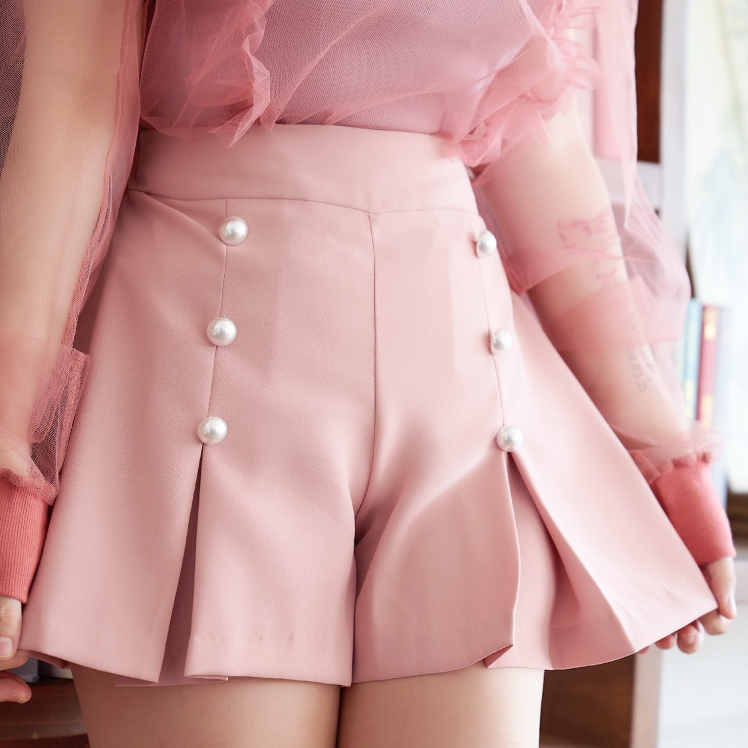 髪型 最新のhdピンク ショート パンツ