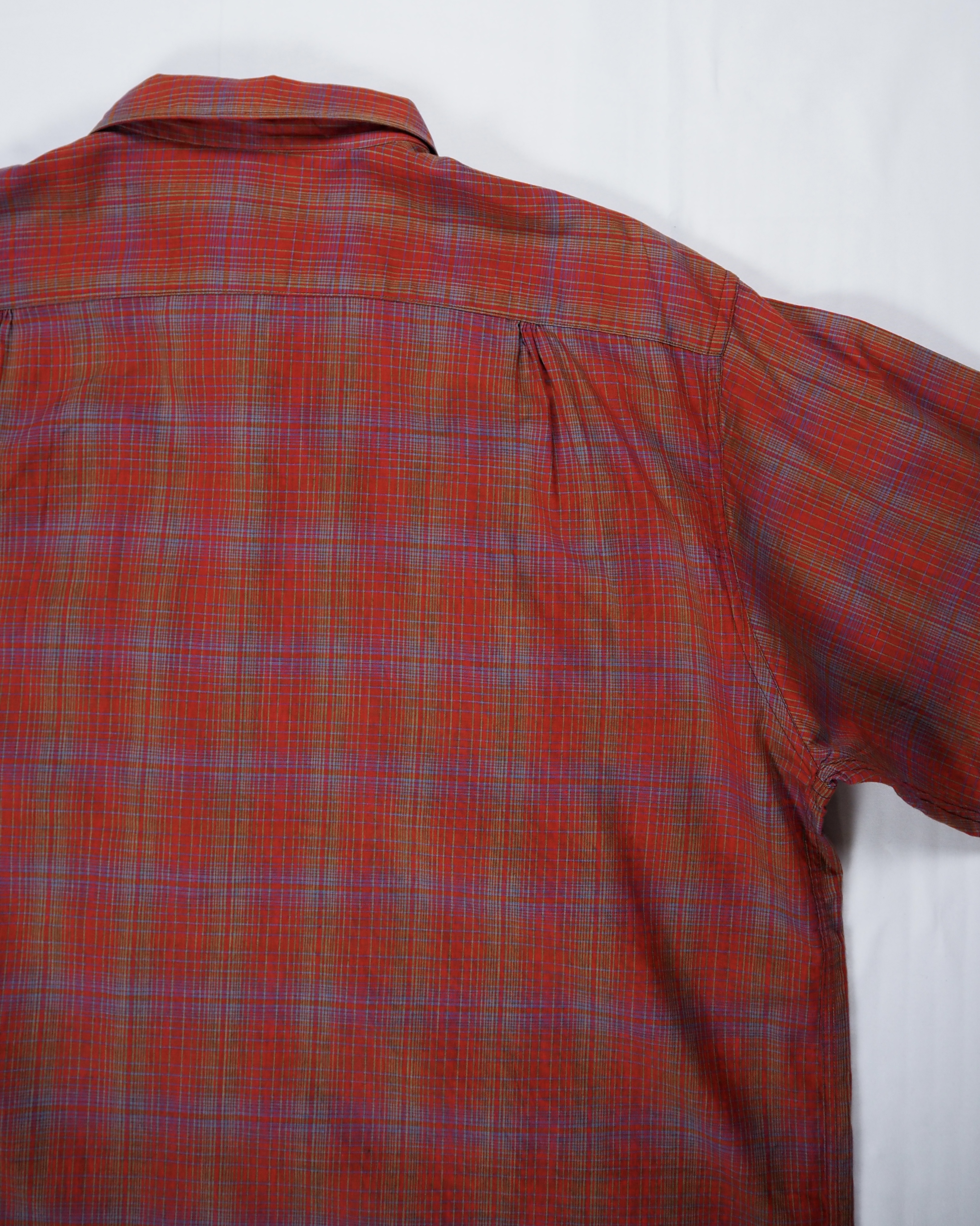 60’s Michel コットンシャツ レッド の画像 14