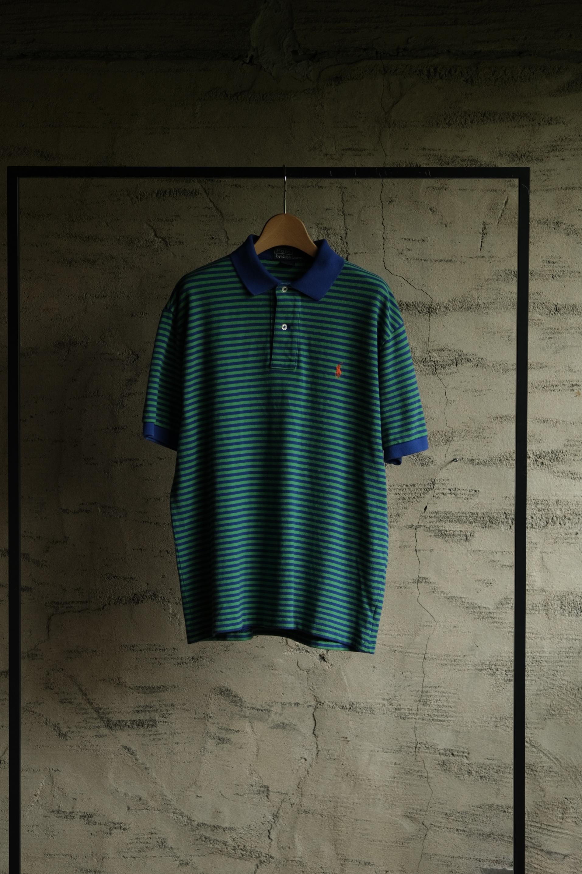 Utah／90's "POLO by Ralph Lauren" boarder polo shirt