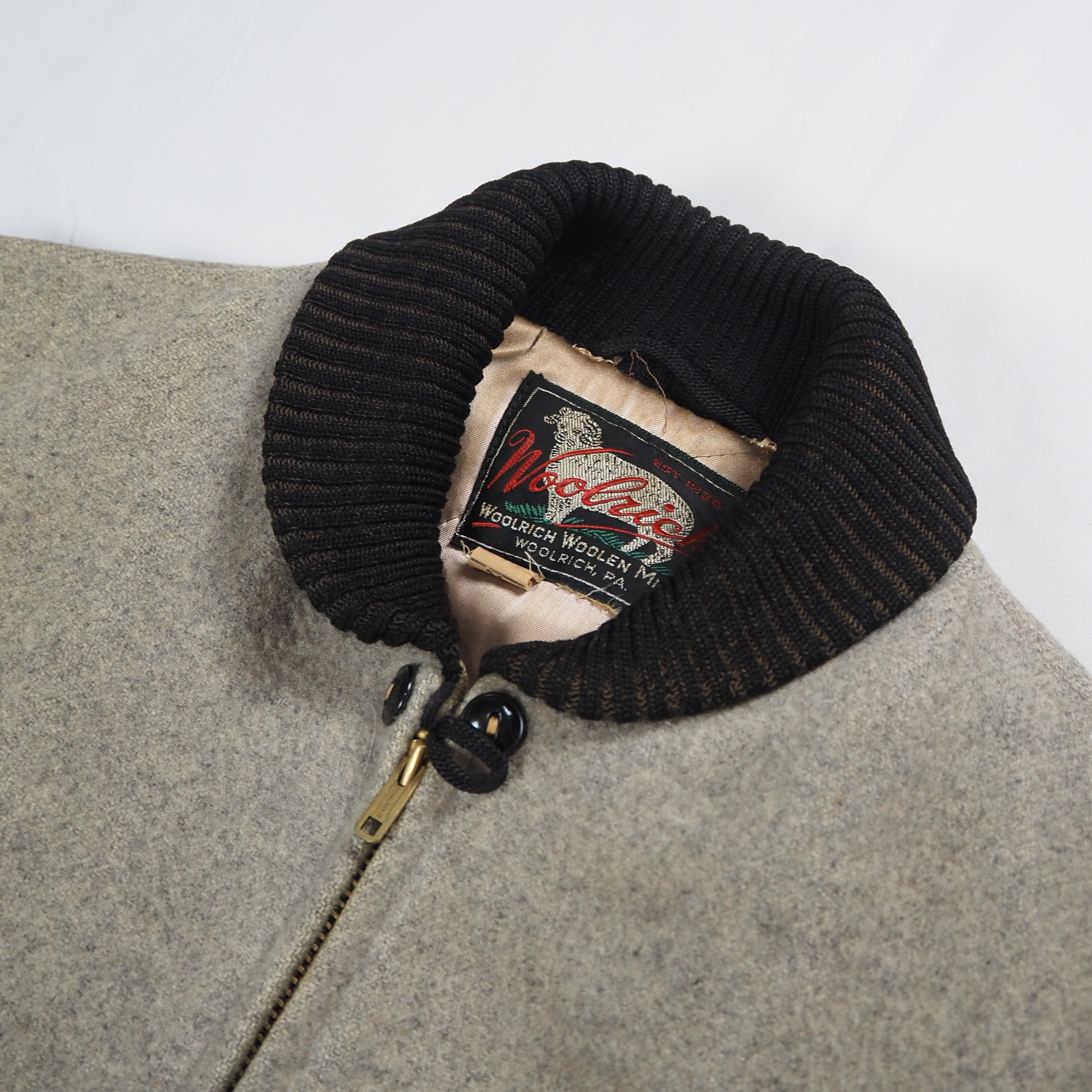 【9/23 20:00入荷】50's Woolrich ファラオジャケット グレー×ブラック の画像 9
