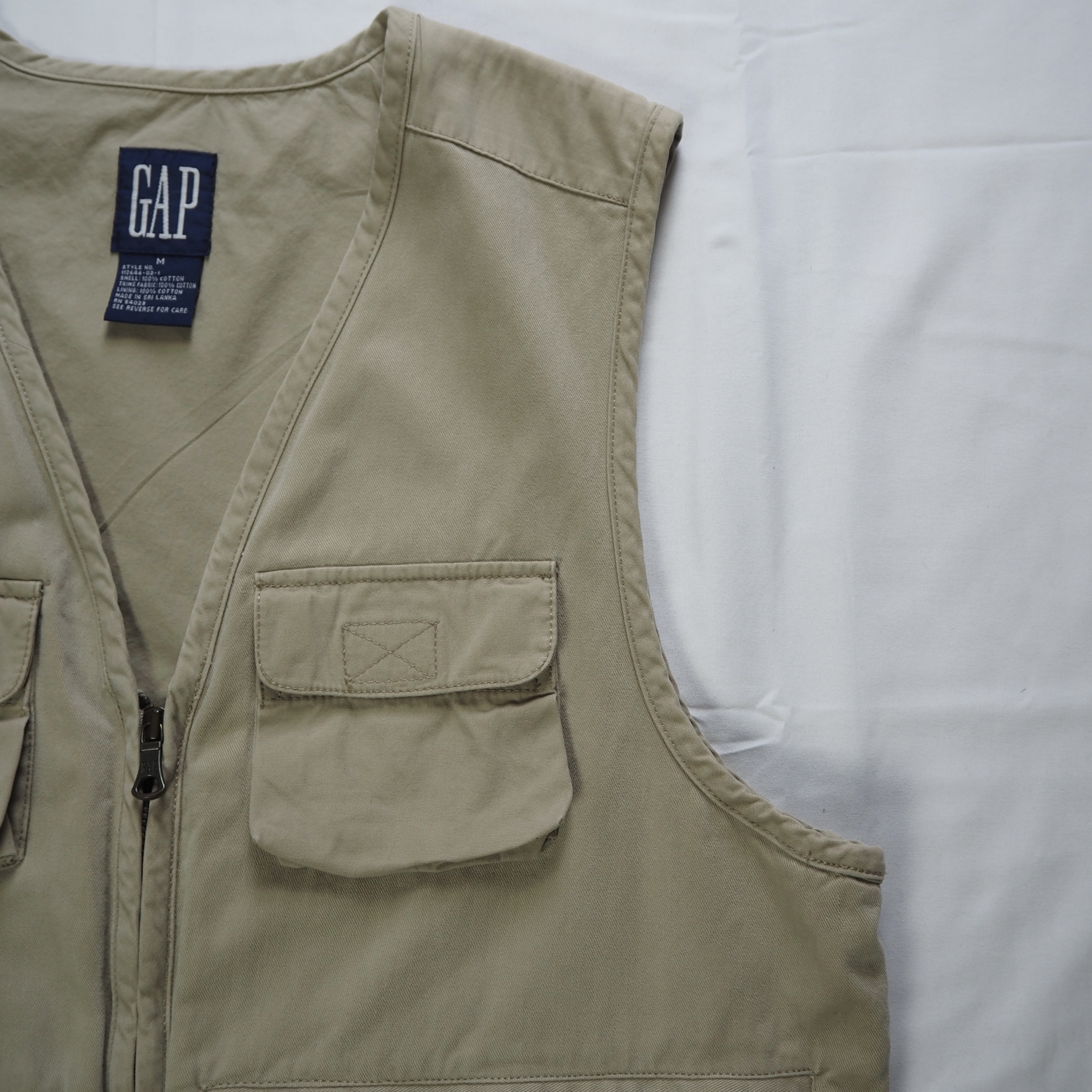 90’s OLD GAP ベスト Mサイズ ベージュ の画像 4