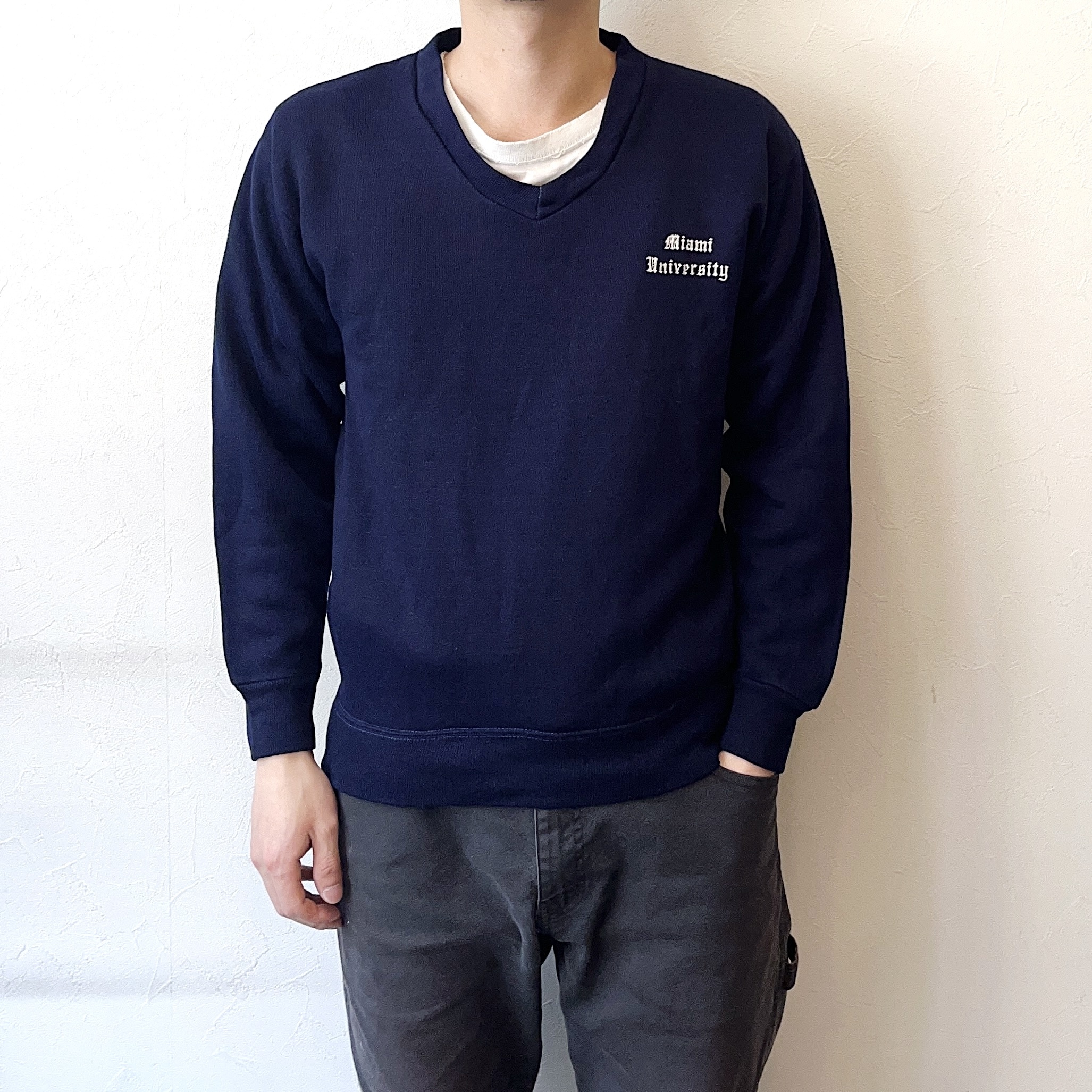 Vintage 70〜80's【Aller A】"Miami University" Knit Sweater の画像 3