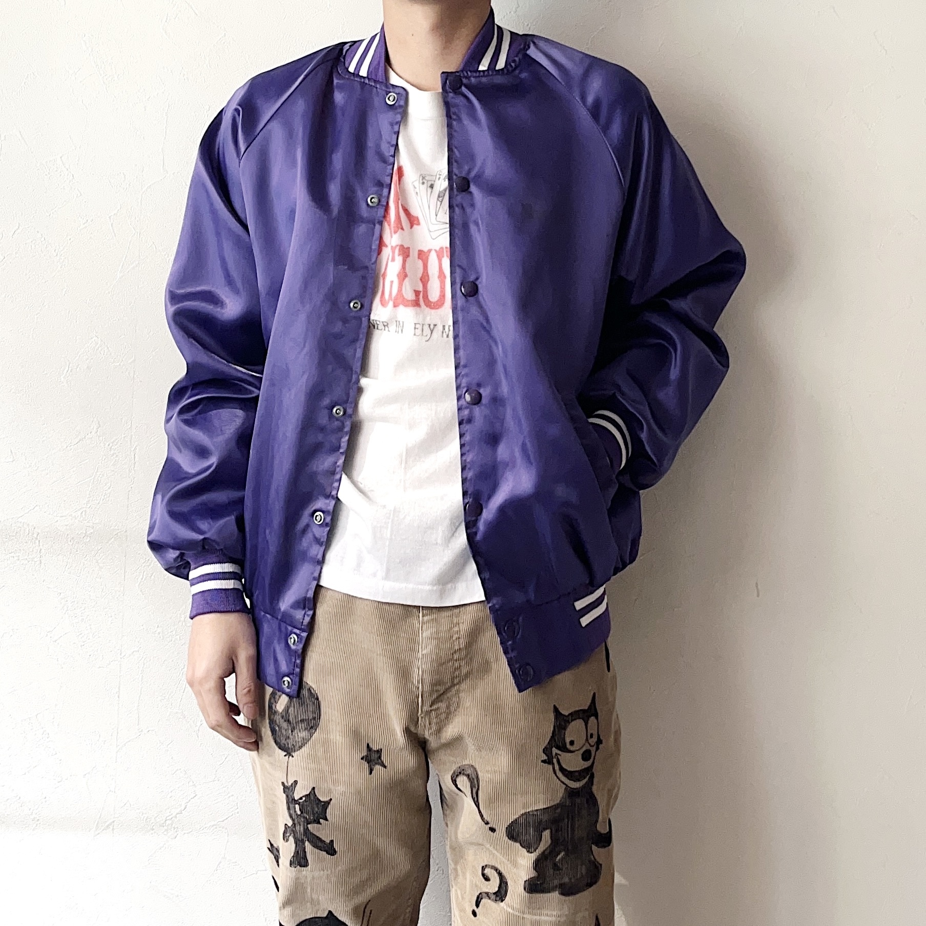 Vintage 80's【AUBURN】"Team Penning" Satin Jacket の画像 3