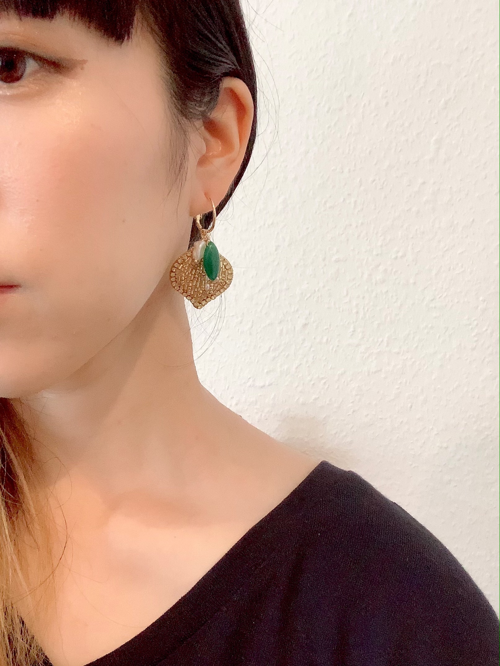 【刺繍ピアス】Lemon!