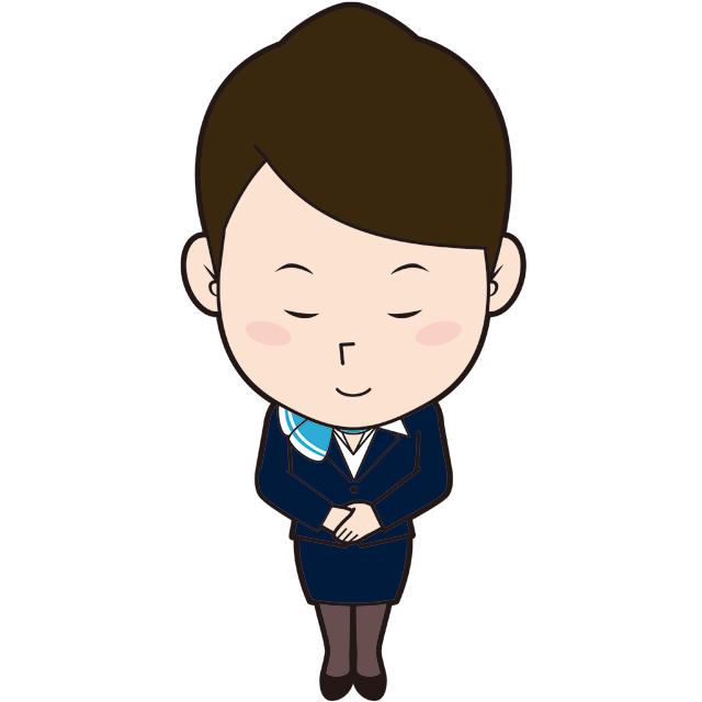 お辞儀する客室乗務員 Sozaido お辞儀する客室乗務員 Sozaido