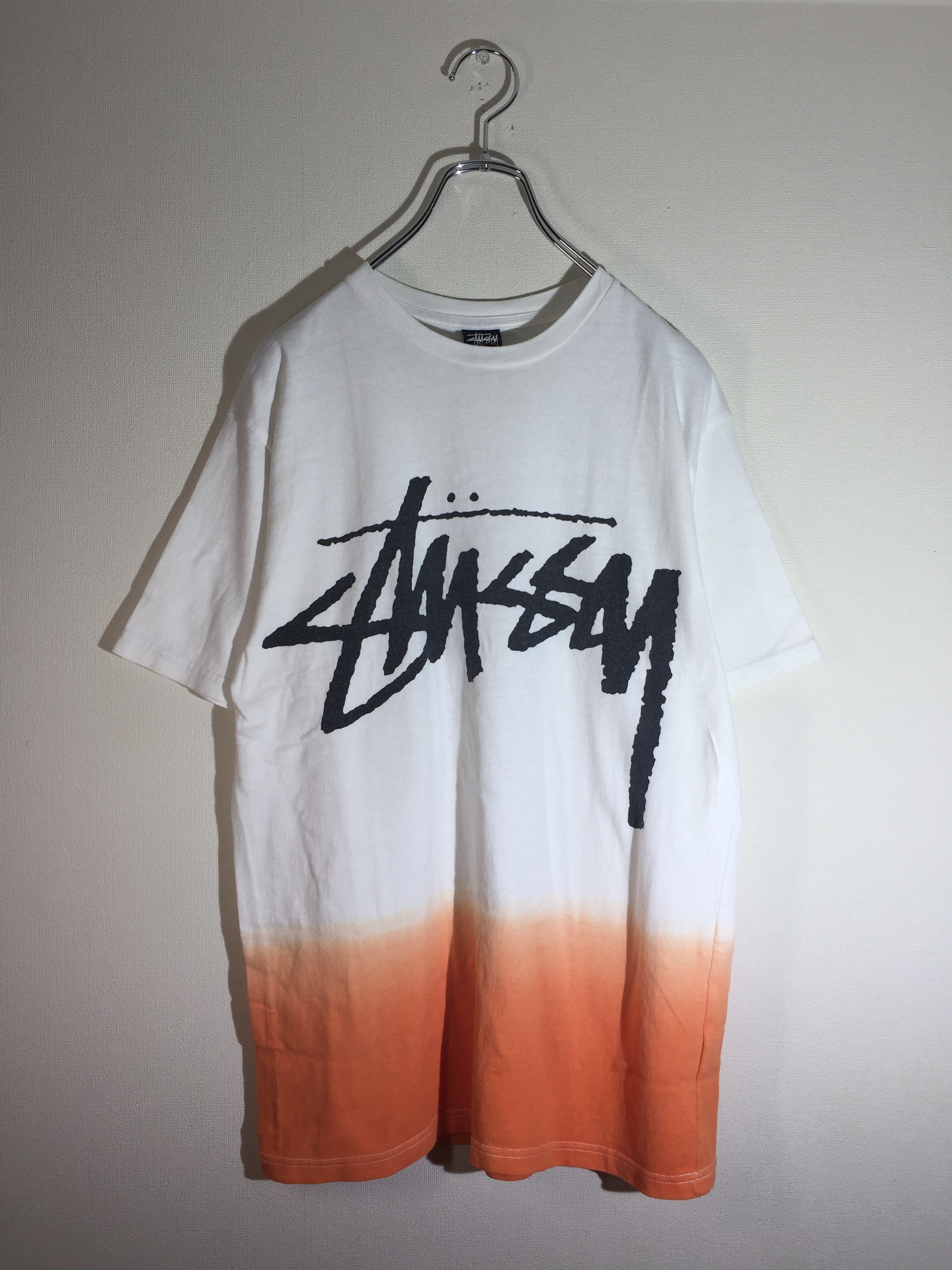 Stussy ロゴデザインtシャツ グラデーションカラー 古着屋 Kafuca