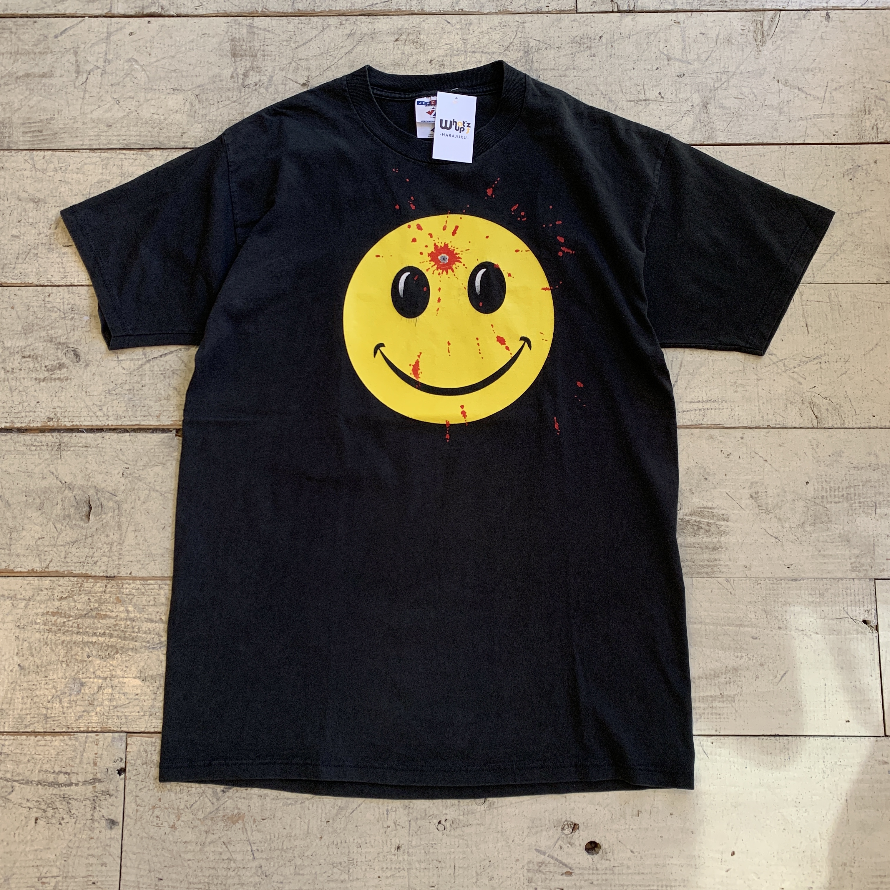90s ぶち抜き Smile T Shirt What Z Up
