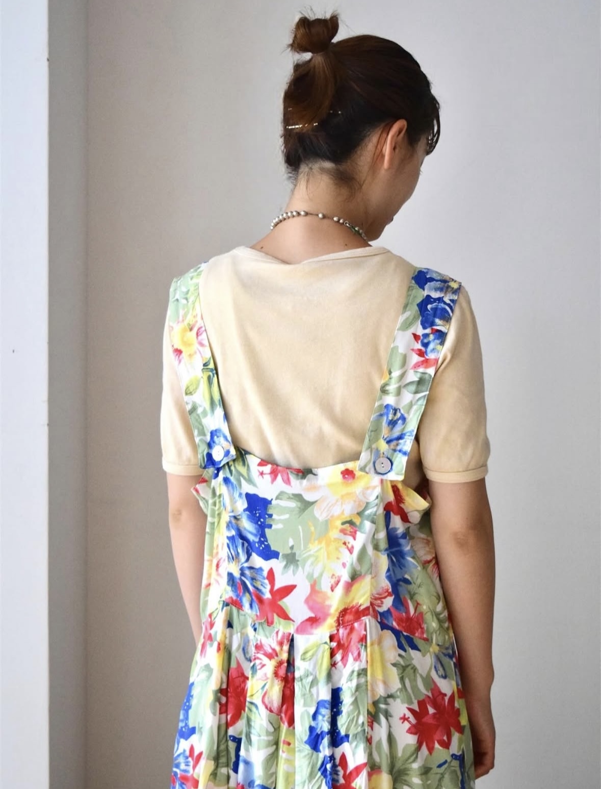 Flower sleeveless one piece の画像 6