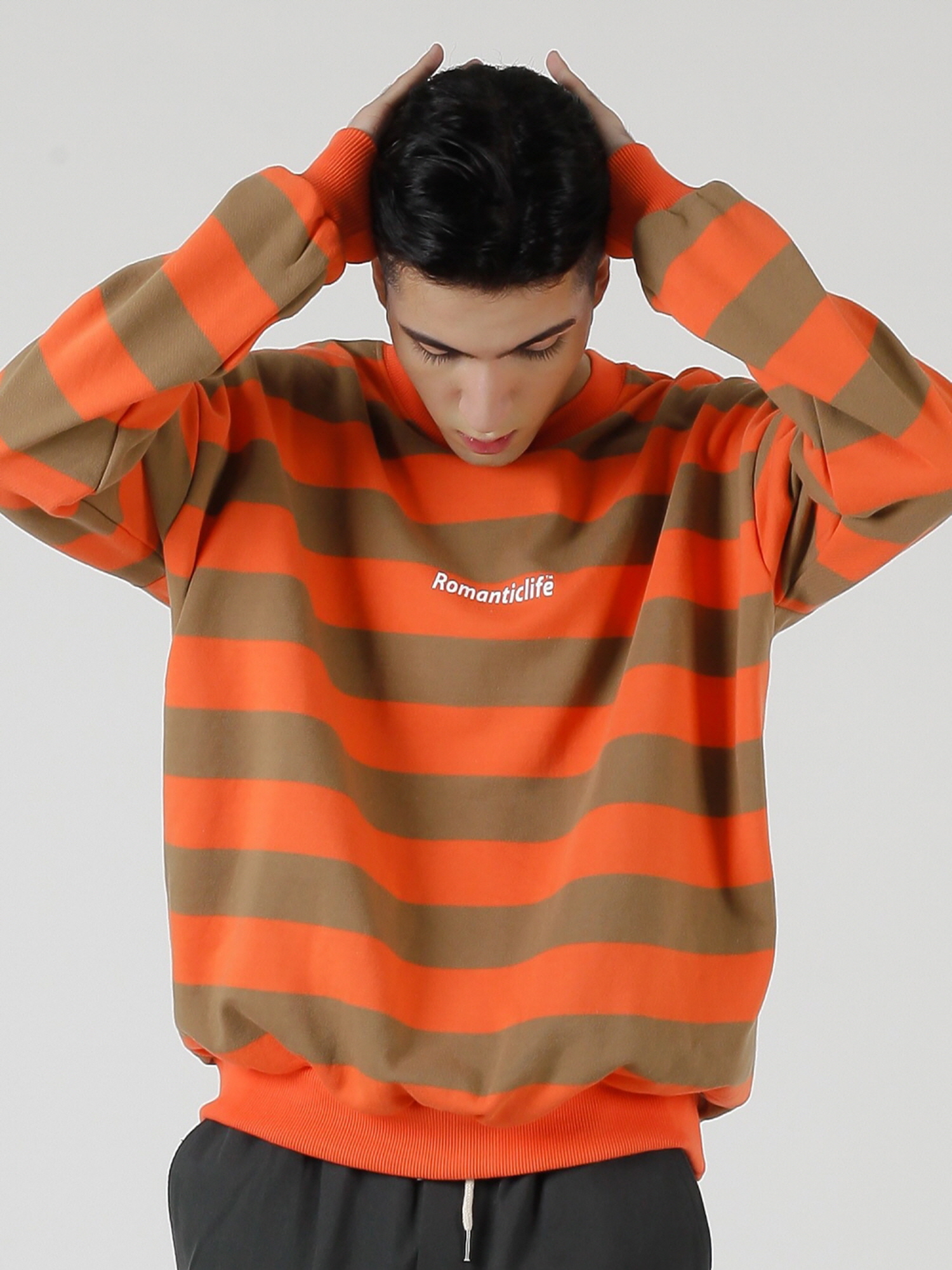 即日出荷 Romanticlifeボーダートレーナー メンズ ユニセックス トップス Boys Of Emotion