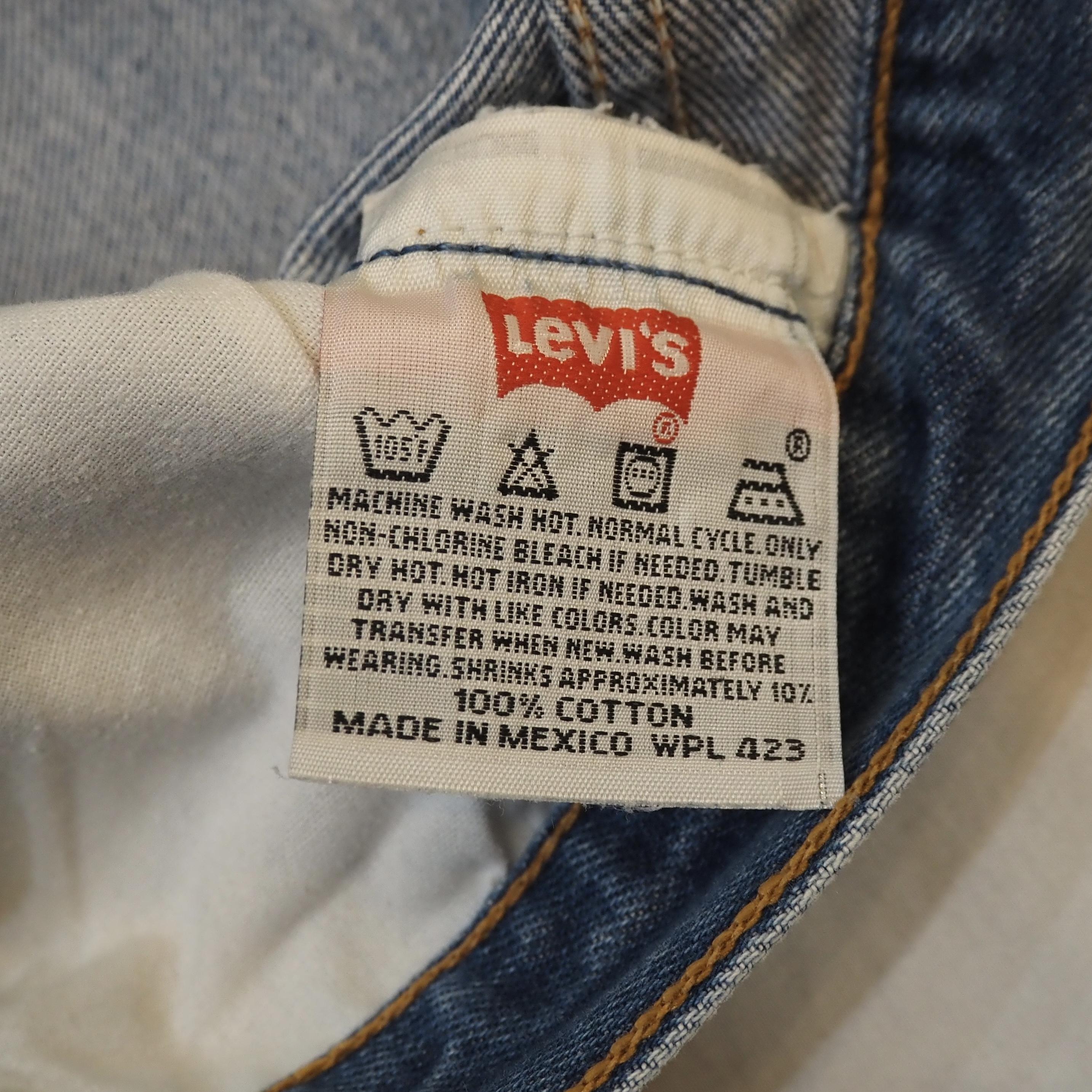 00’s Levi’s 501 ブルーデニム メキシコ製 34×30 の画像 12