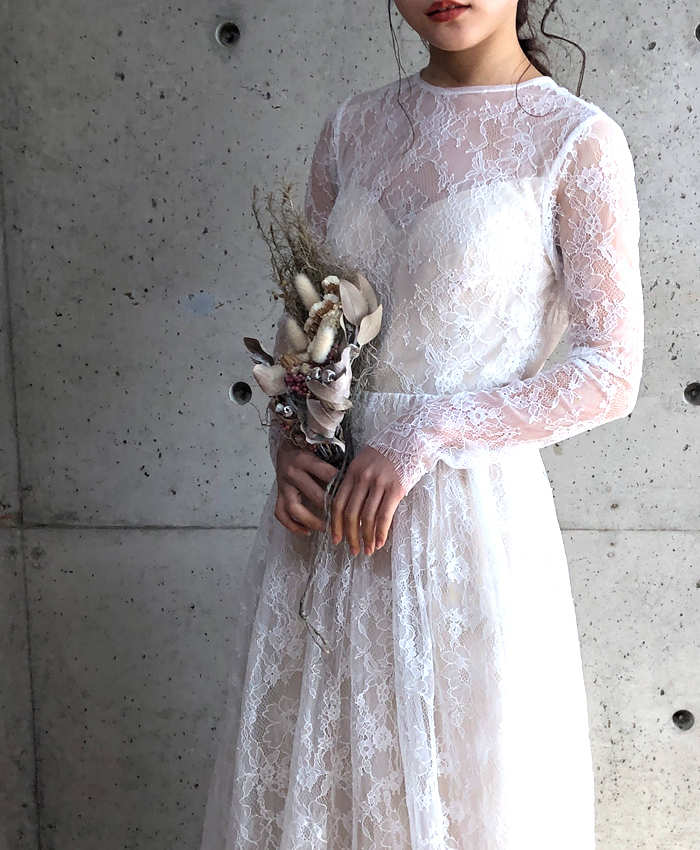 結婚式 ドレス 2次会ドレス レース ウェディングドレス 商品 ...