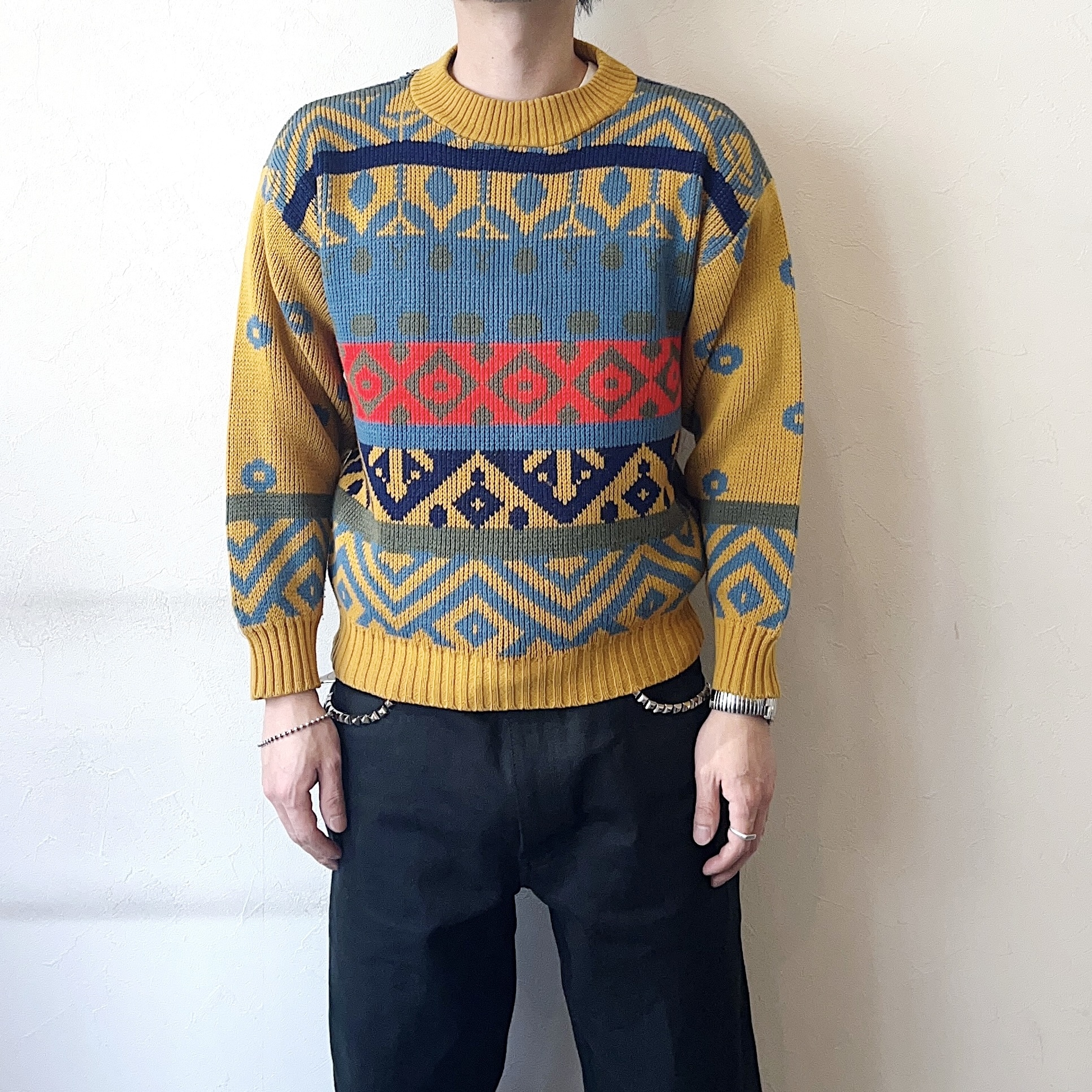 Vintage 80's【La Venture】Patterned Knit Sweater の画像 3