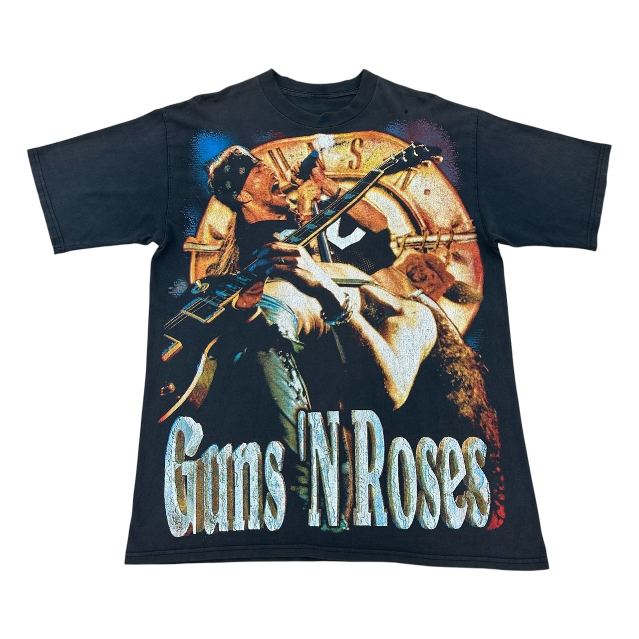 Guns N' Roses ガンズ・アンド・ローゼズ “Live Photo” ブートレグTシャツ ブラック / Fits XL