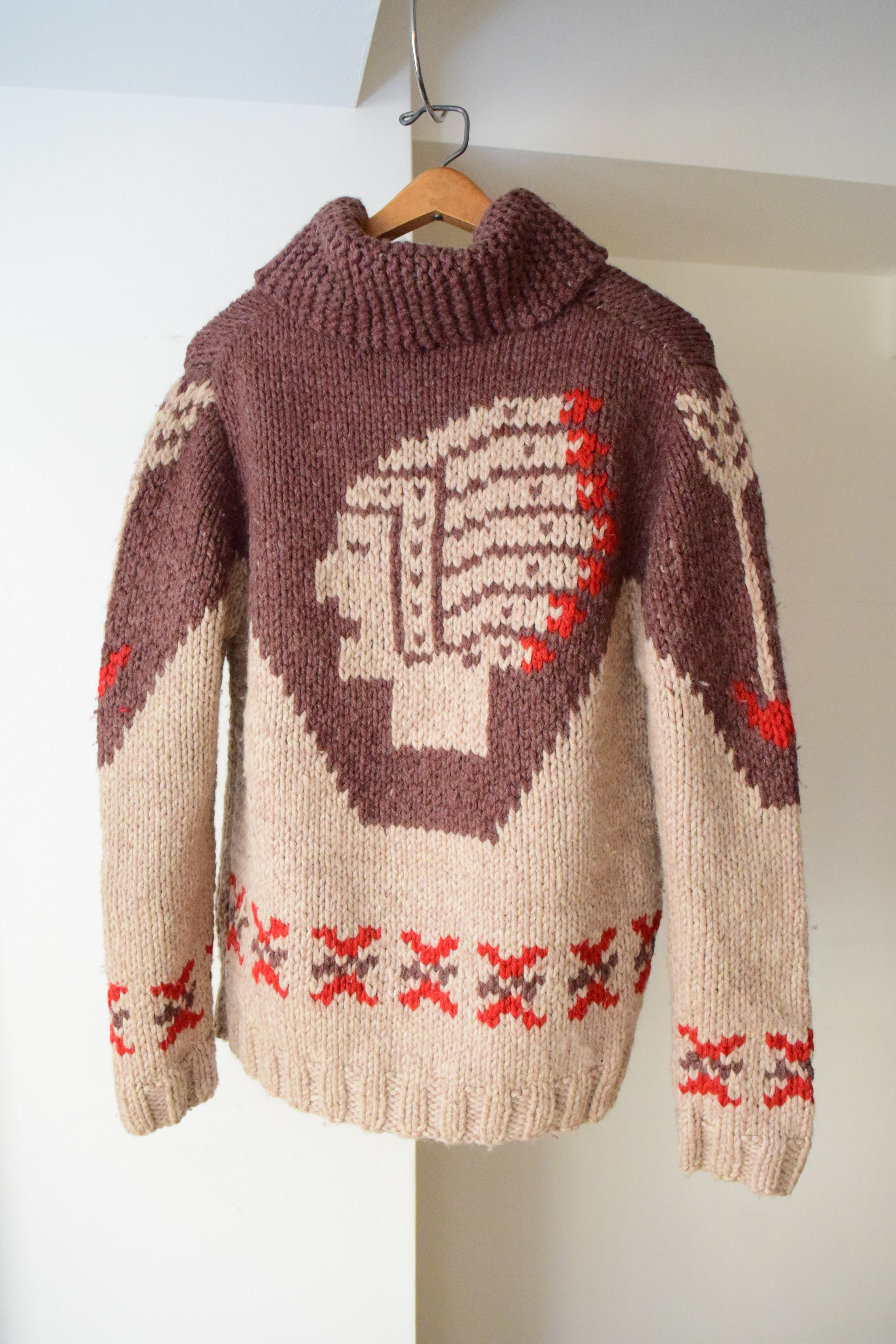1960s Cowichan sweater “Native Indian” の画像 2