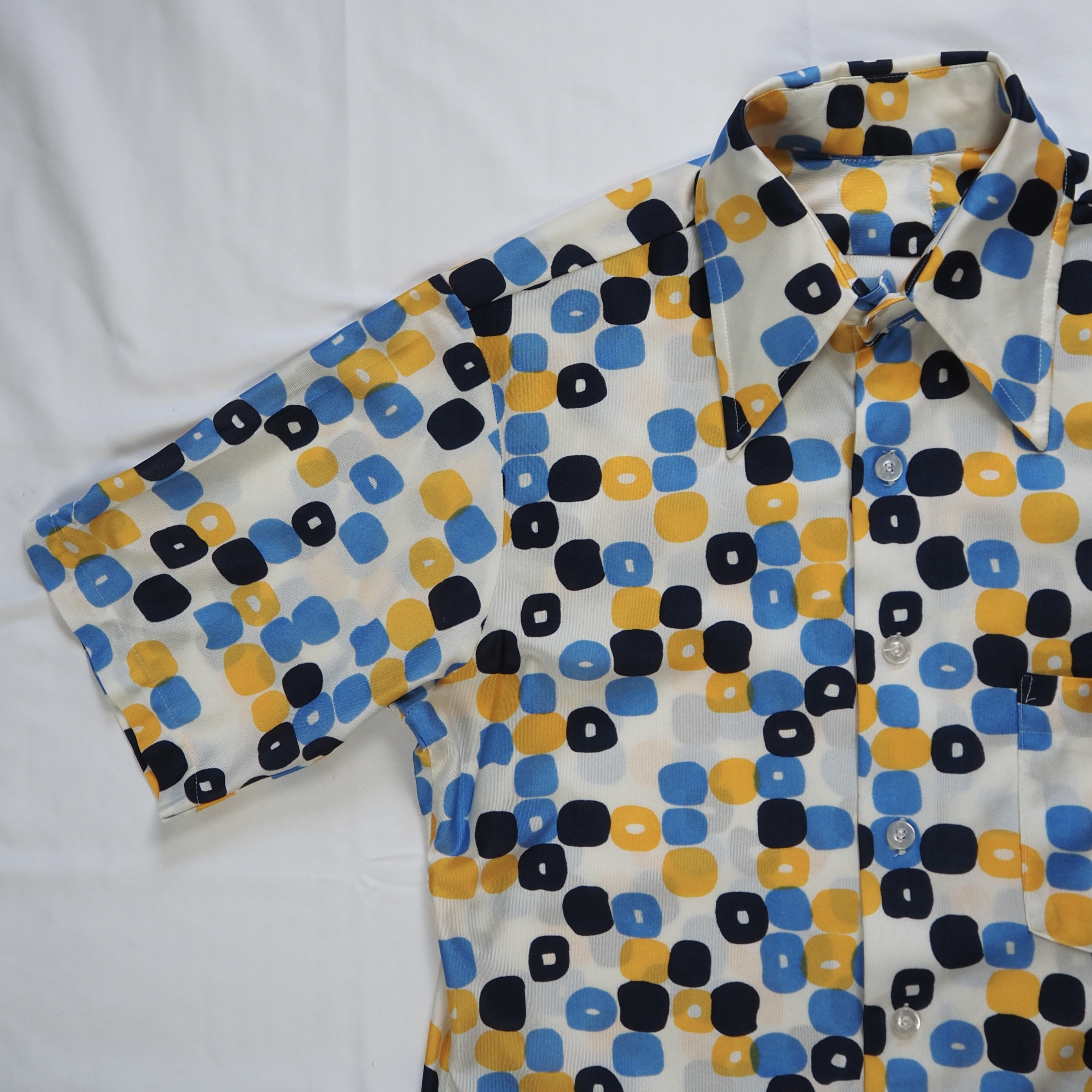 70’s 柄シャツ ポリエステルシャツ の画像 5