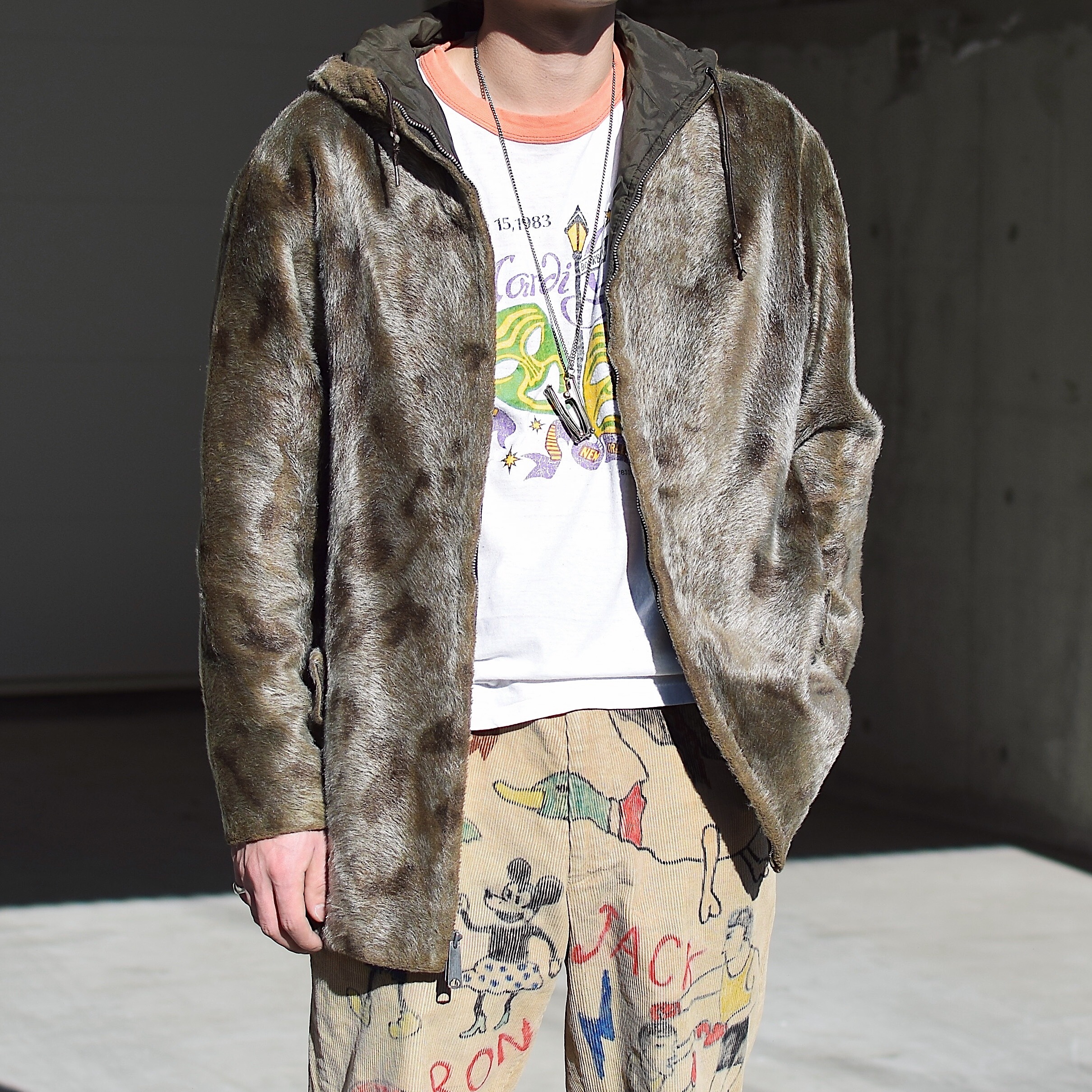 Vintage 60's【White Stag】Fur Hoodie Jacket の画像 3