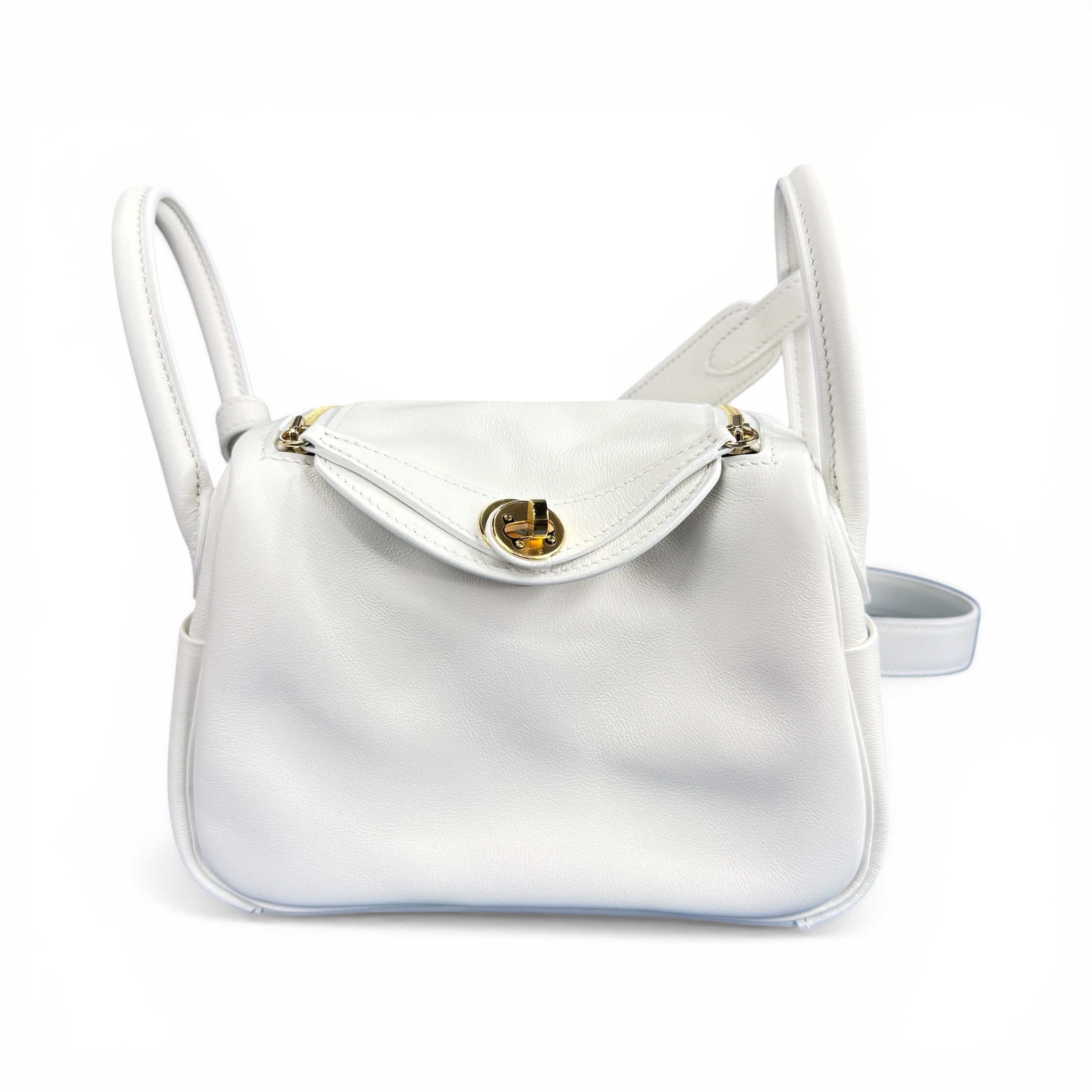 【HERMES】エルメス Lindy Mini “New White” Gold Hardware