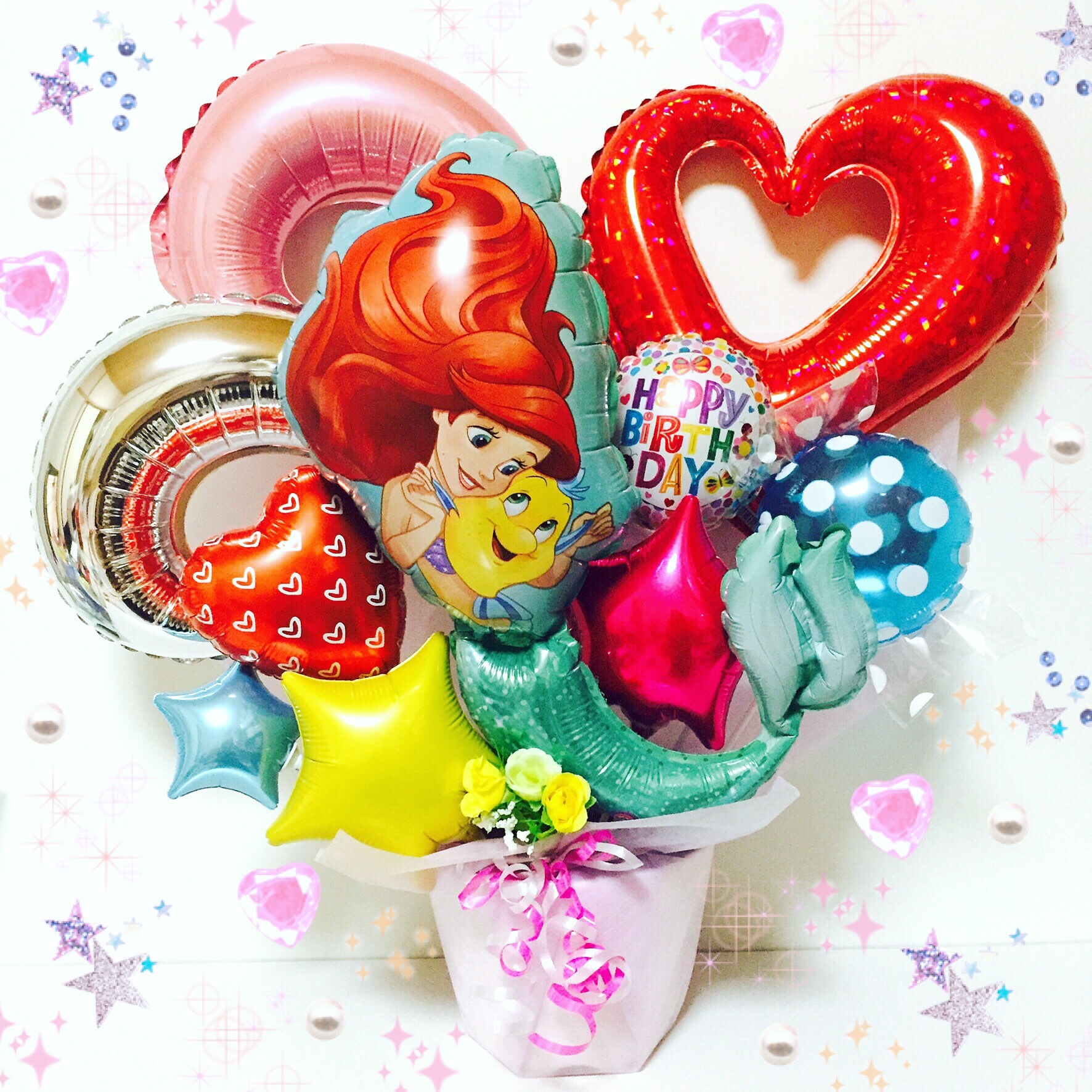 アリエル ディズニー プリンセス バルーンギフト 送料無料 M Zballoon エムズバルーン アリエル ディズニー プリンセス バルーンギフト 送料無料 M Zballoon エムズバルーン