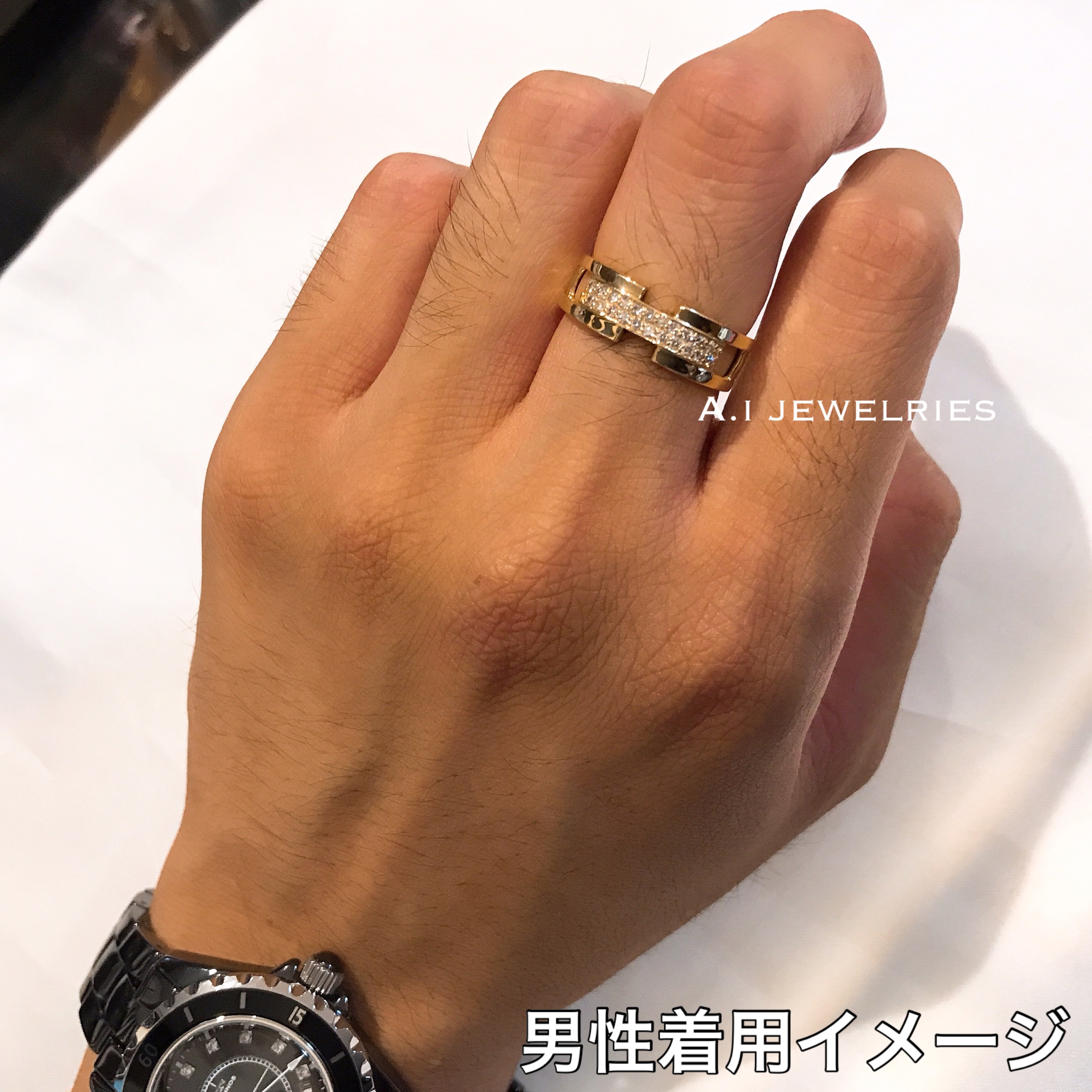 リング 18金 ダイヤ K18 天然 ダイヤモンド リング メンズ K18 Diamond Ring A I Jewelries エイアイジュエリーズ リング 18金 ダイヤ K18 天然 ダイヤモンド リング メンズ K18 Diamond Ring A I Jewelries エイアイジュエリーズ