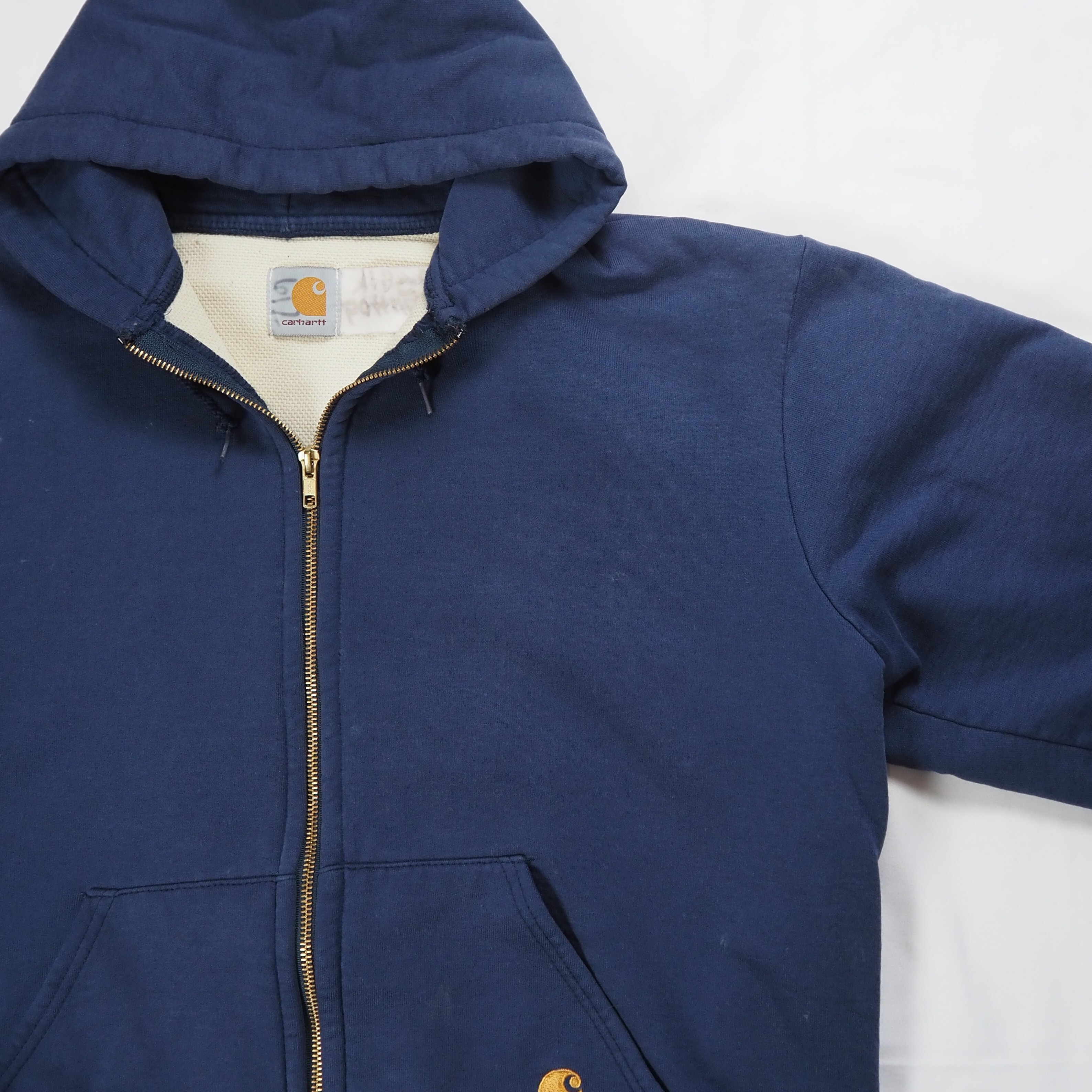 【9/23 20:00入荷】80's〜 Carhartt 裏サーマルジップフーディ の画像 5