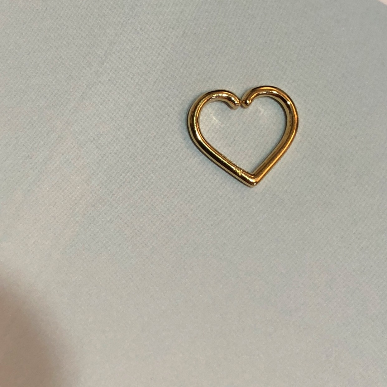 Heart Daith Body Jewelry 16g K18yg Ljp ハート ダイス ボディピアス Lanie